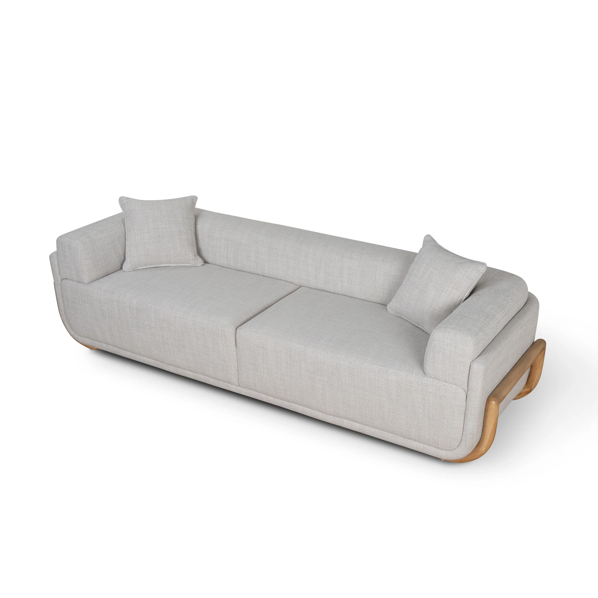 CLC10011-OLS 3 Seater Sofa - Beige Linen - Image 4