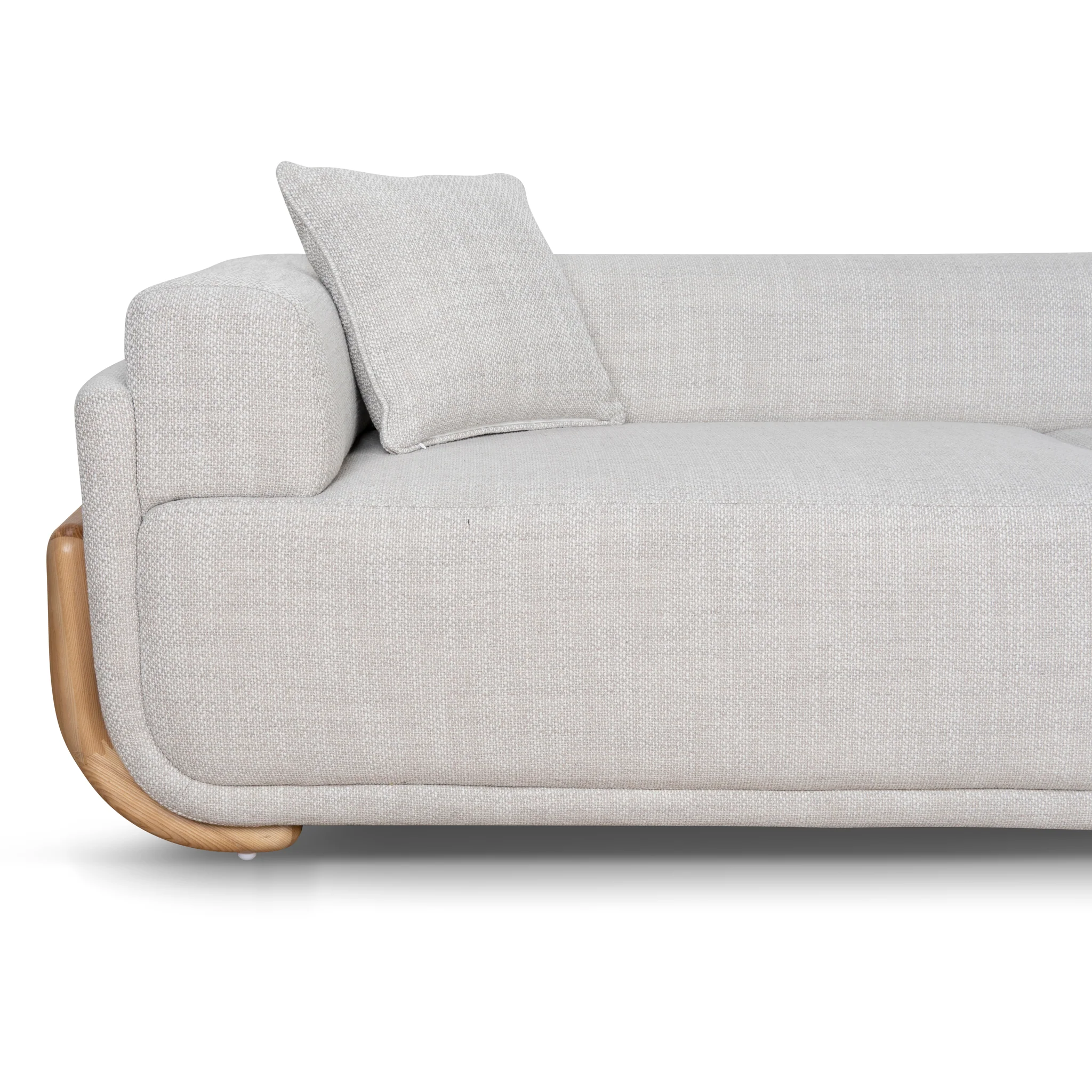 CLC10011-OLS 3 Seater Sofa - Beige Linen - Image 6