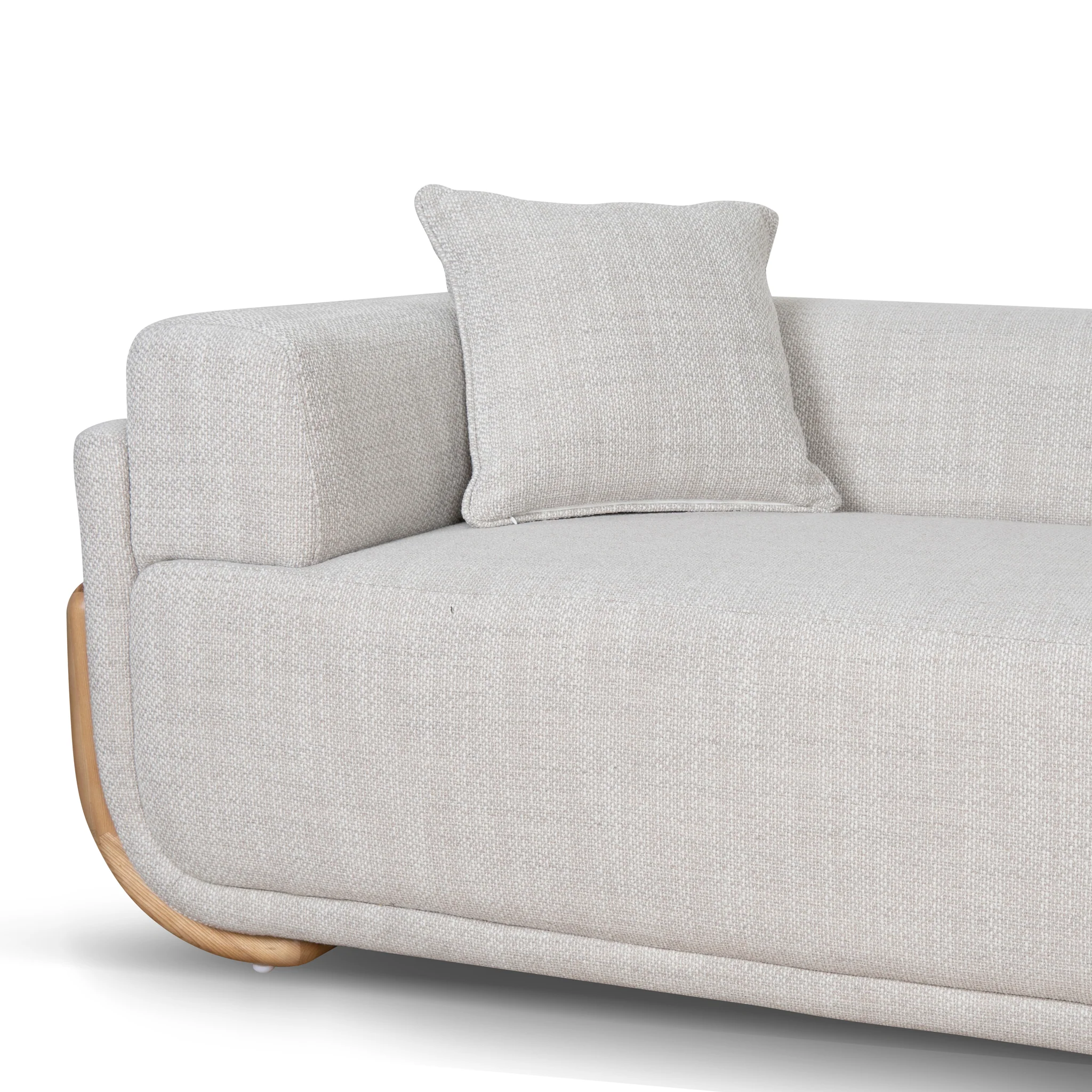 CLC10011-OLS 3 Seater Sofa - Beige Linen - Image 7