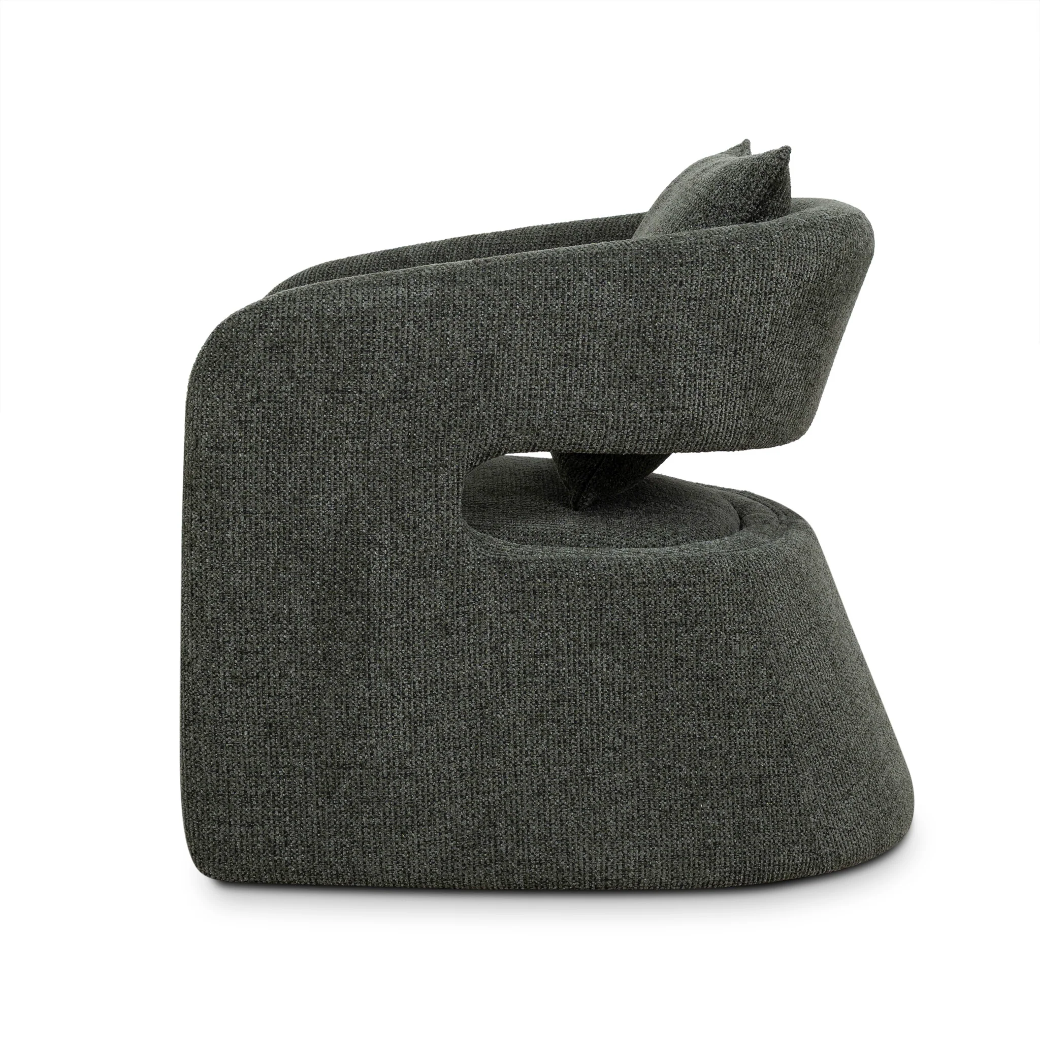 CLC10013-OLS Armchair - Coral Dark Green - Image 4