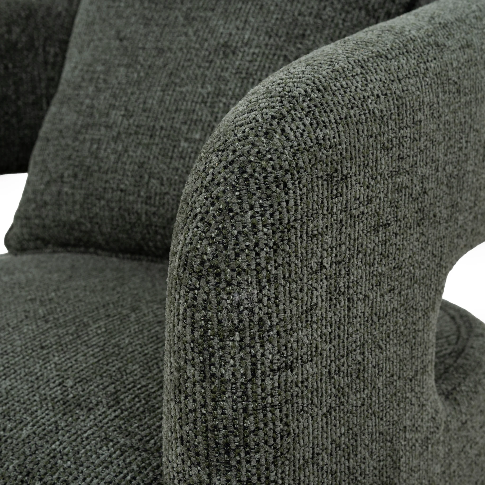CLC10013-OLS Armchair - Coral Dark Green - Image 7