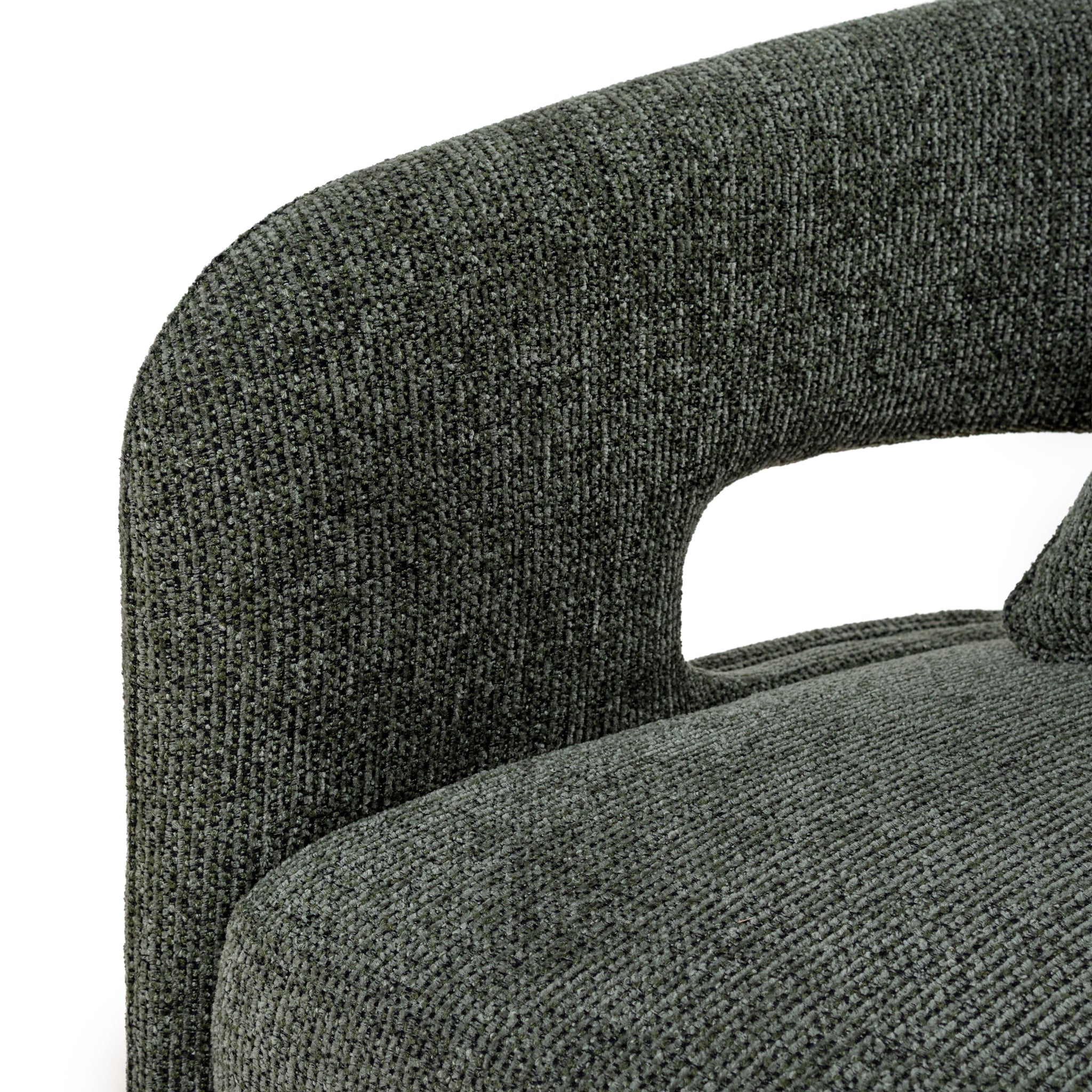 CLC10013-OLS Armchair - Coral Dark Green - Image 9