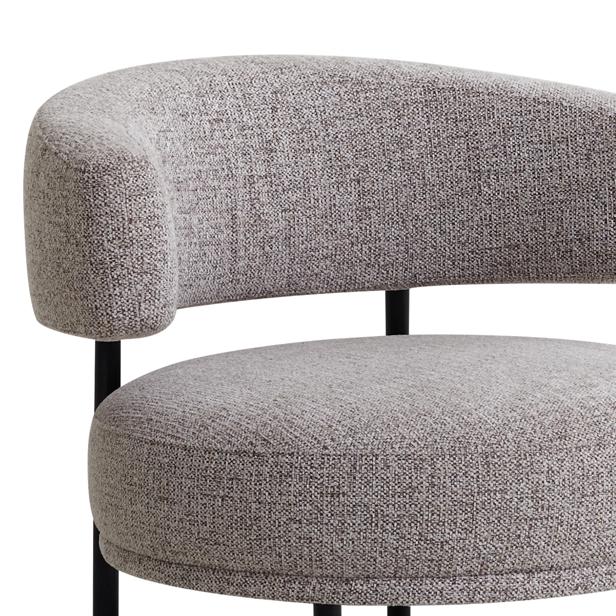 CLC10023-IG Fabric Armchair - Mountain Grey - Image 6