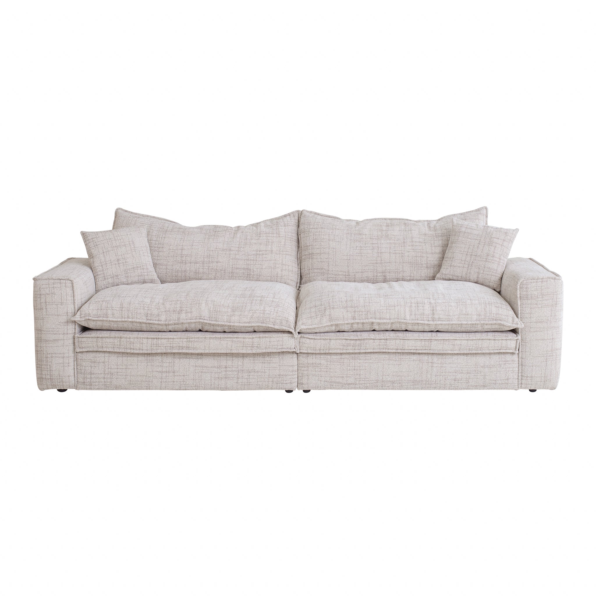 CLC10024-IG 3 Seater Fabric Sofa - Cream - Image 2