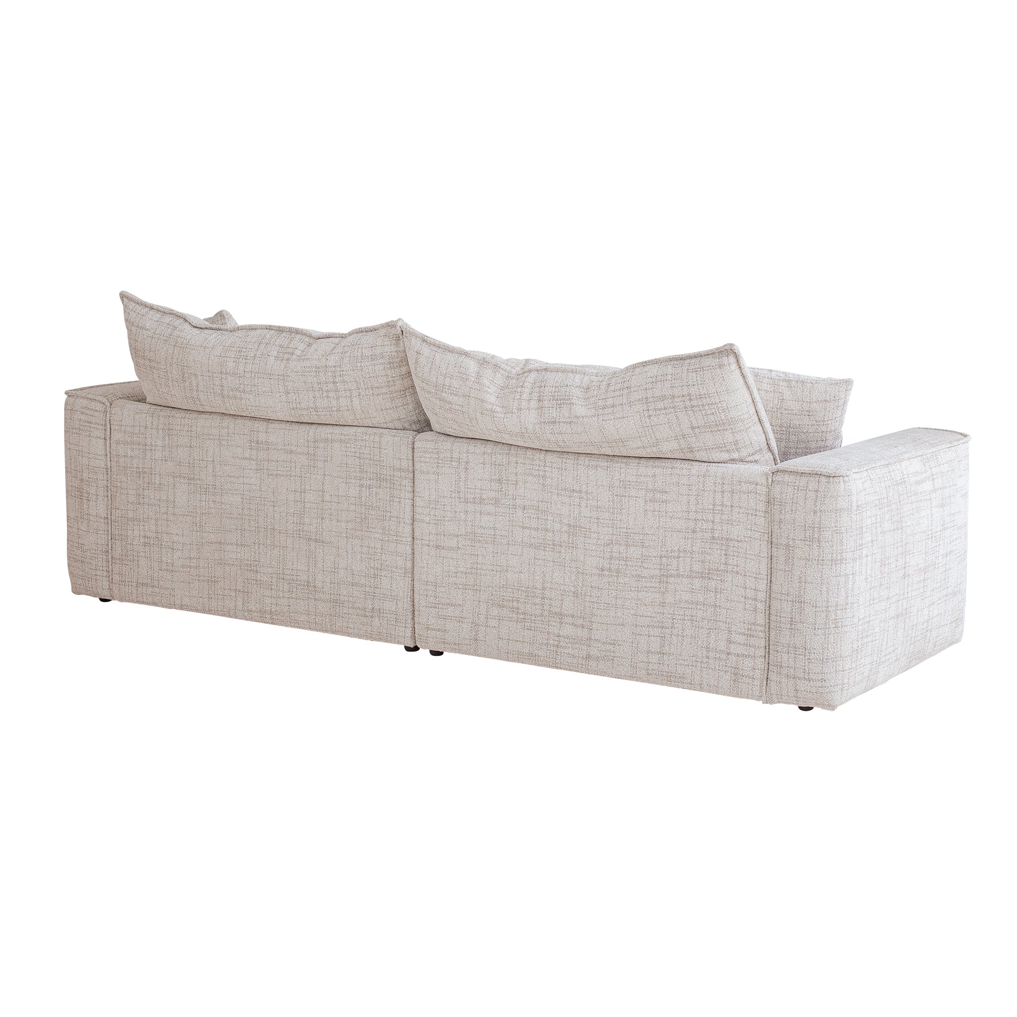 CLC10024-IG 3 Seater Fabric Sofa - Cream - Image 4