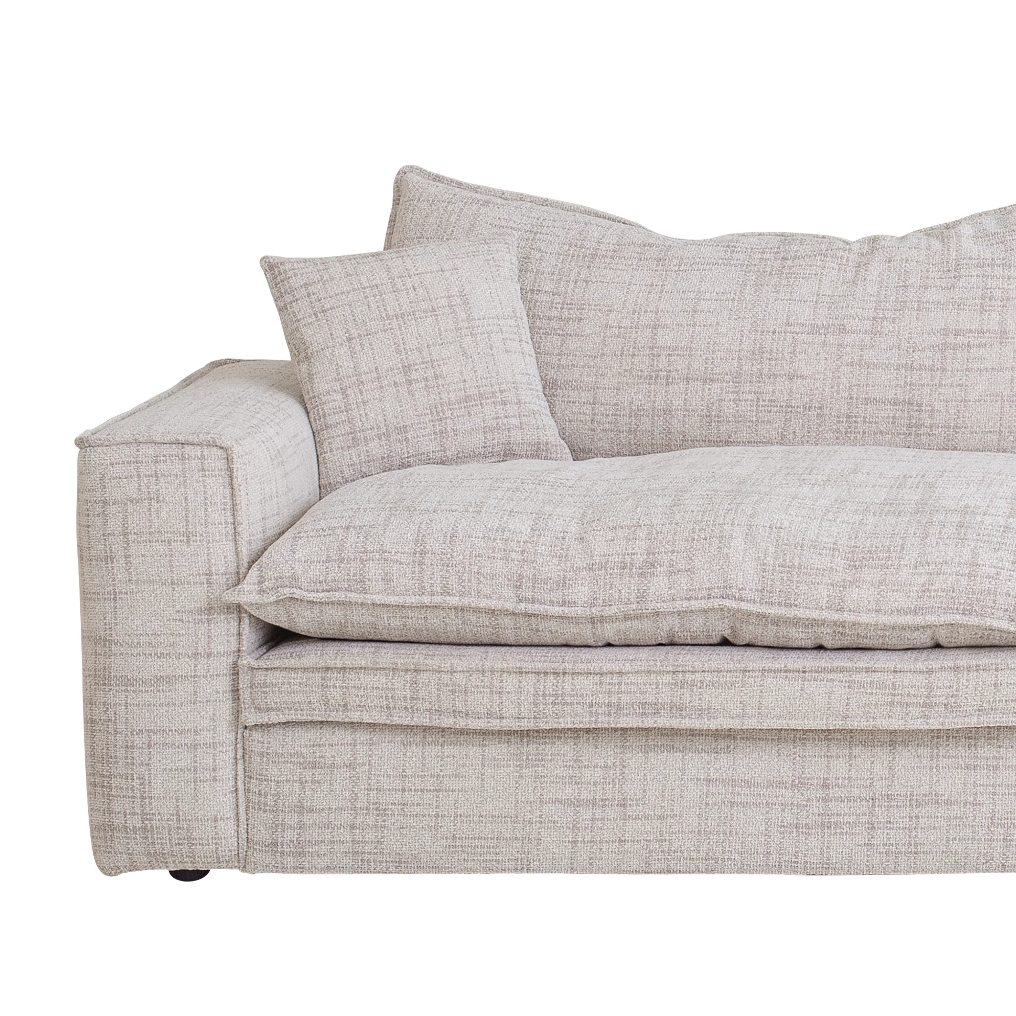 CLC10024-IG 3 Seater Fabric Sofa - Cream - Image 5