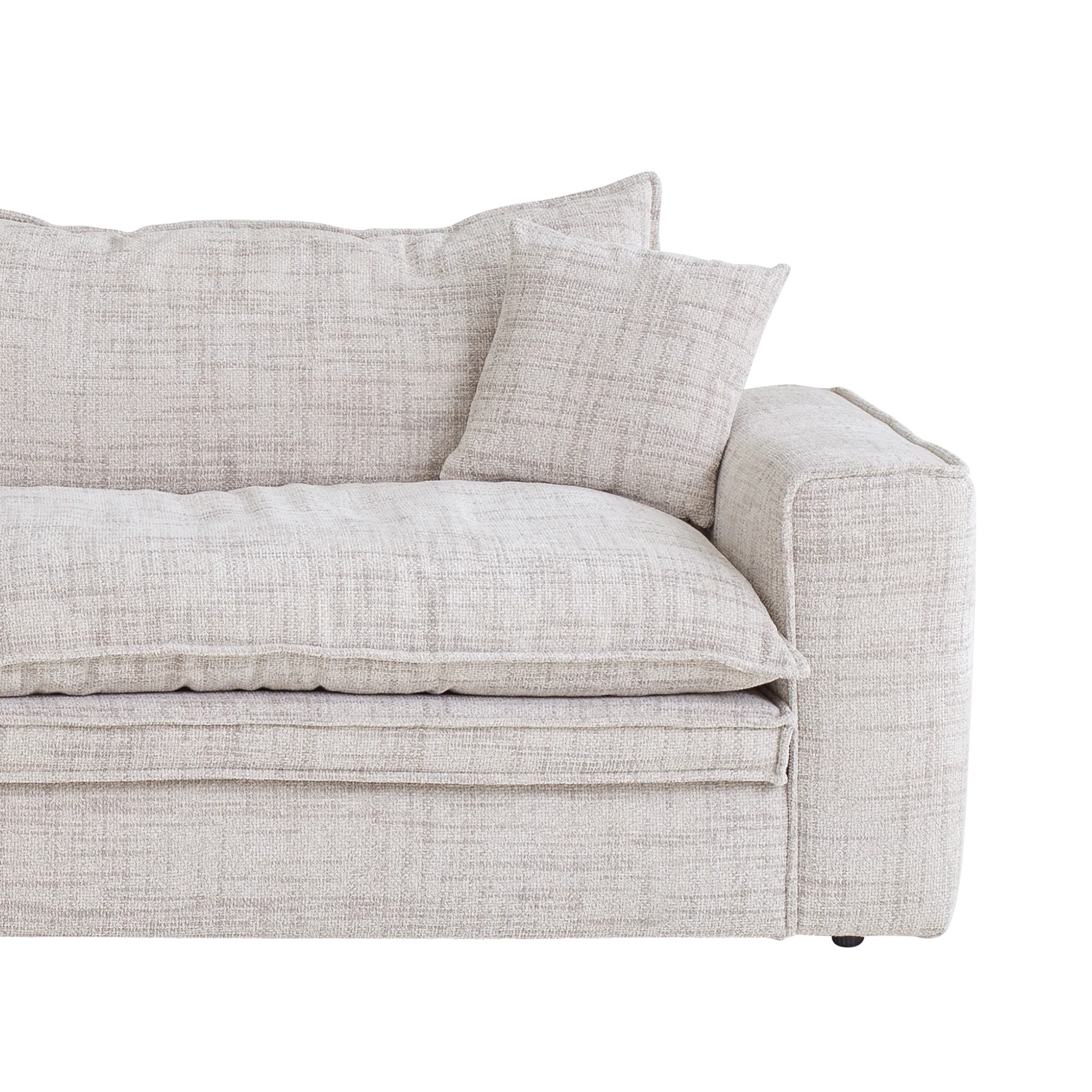 CLC10024-IG 3 Seater Fabric Sofa - Cream - Image 7