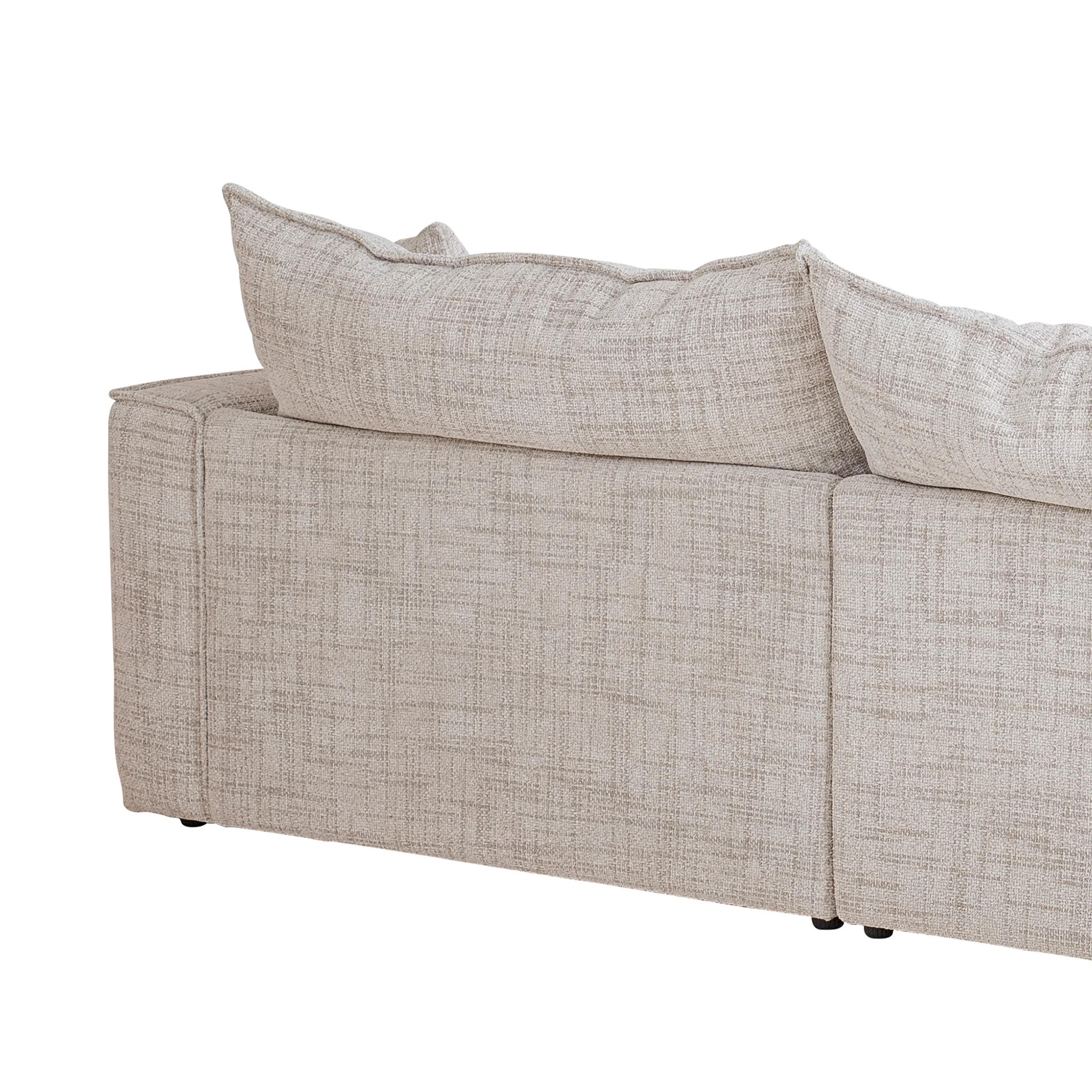 CLC10024-IG 3 Seater Fabric Sofa - Cream - Image 8