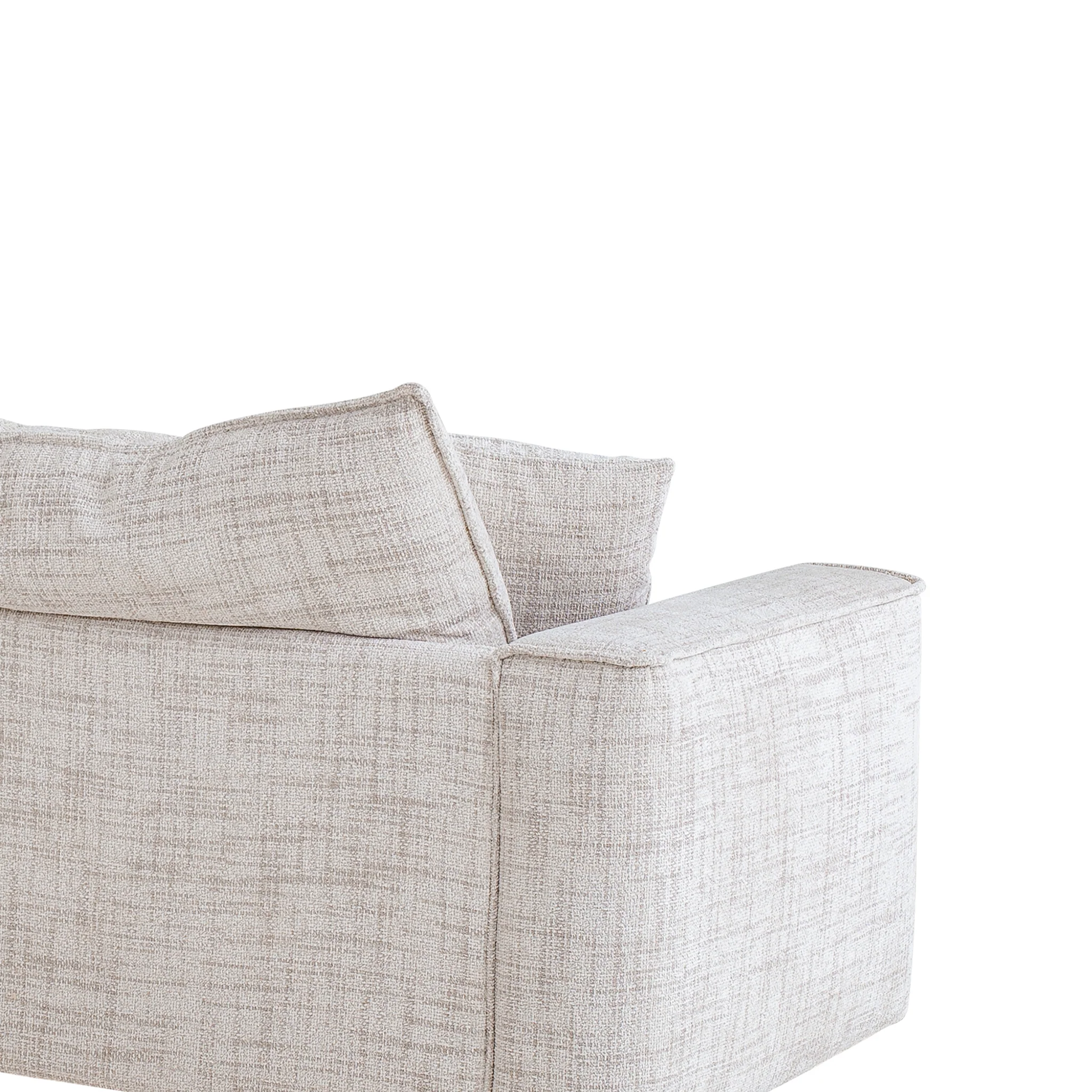 CLC10024-IG 3 Seater Fabric Sofa - Cream - Image 9