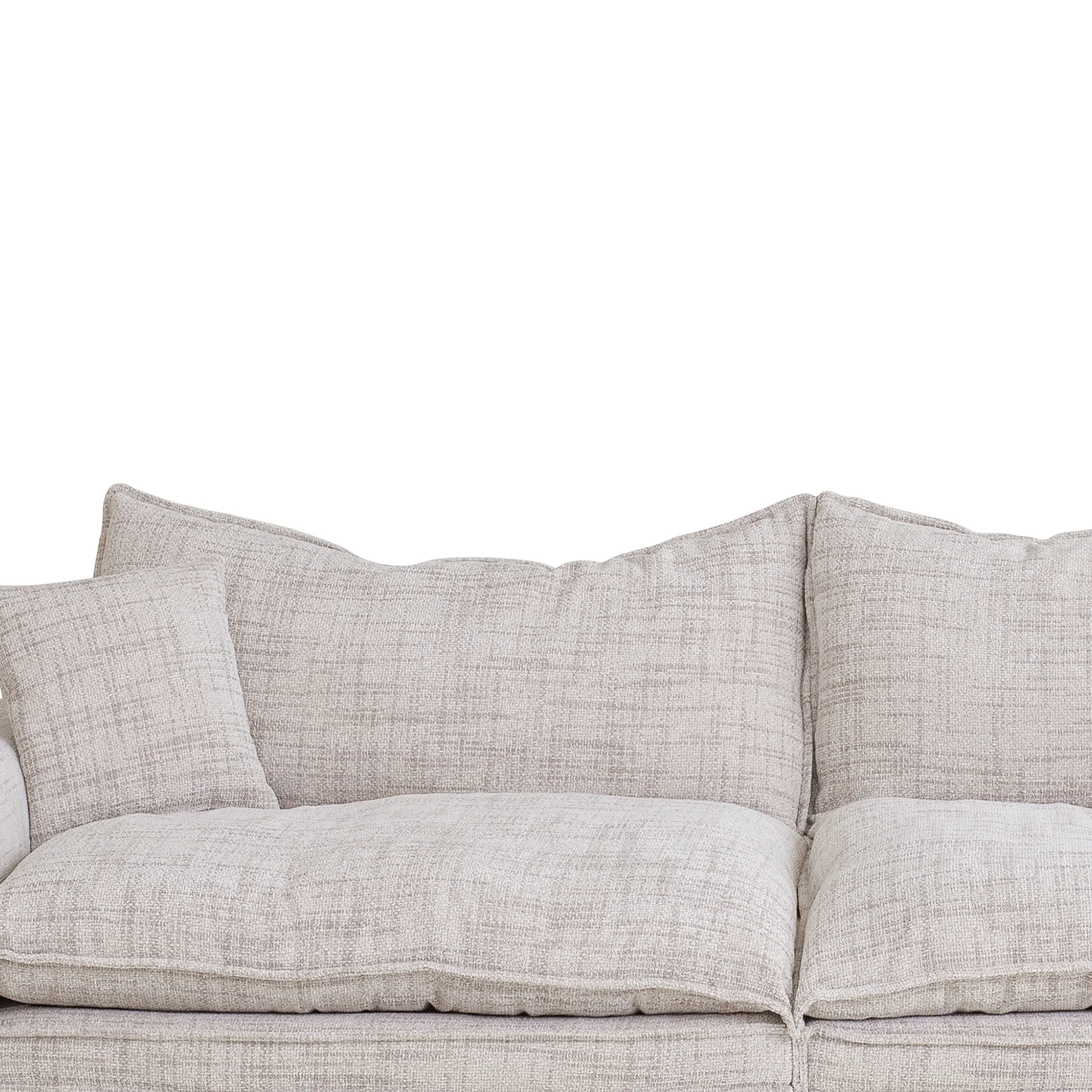 CLC10025-IG 2 Seater Fabric Sofa - Cream - Image 10