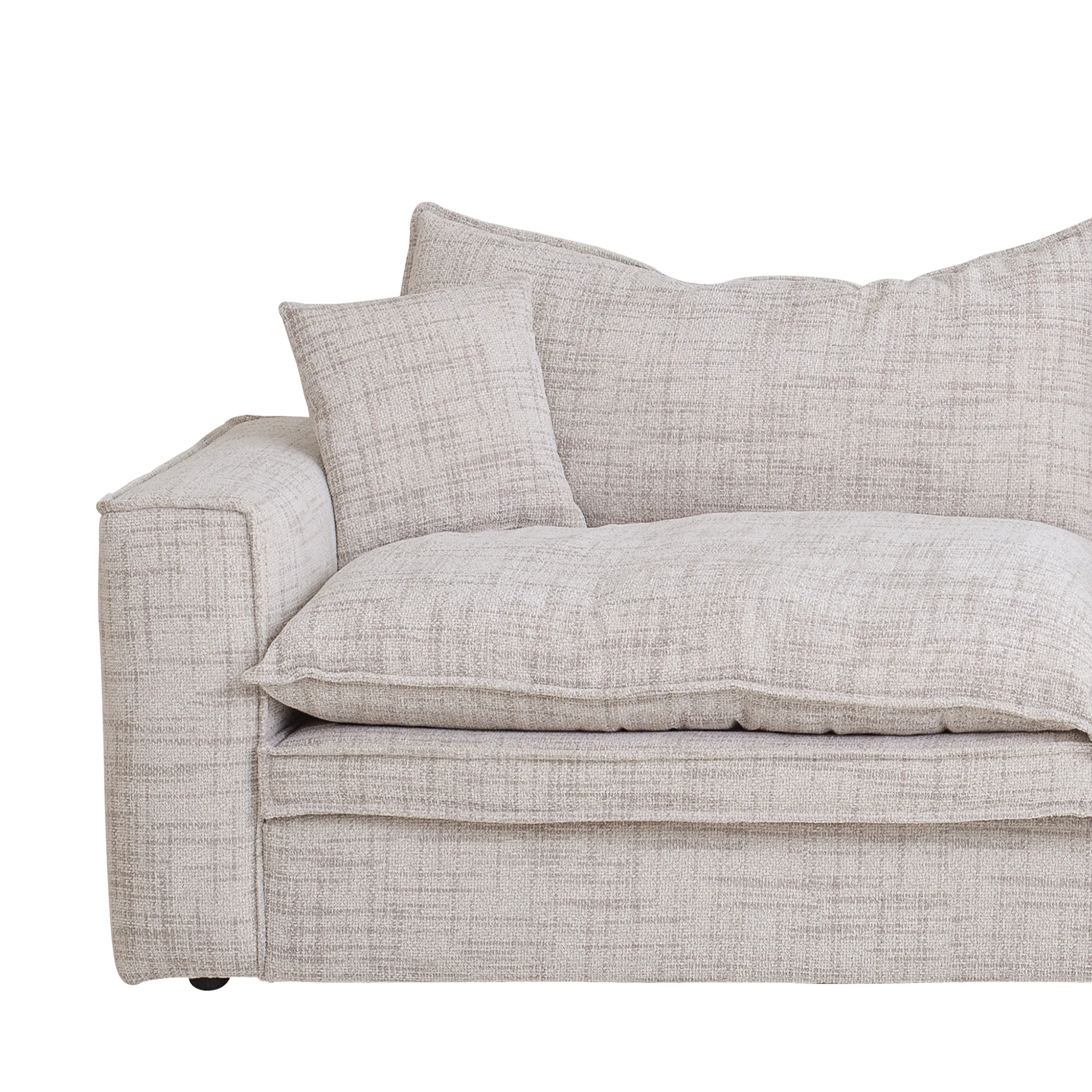 CLC10025-IG 2 Seater Fabric Sofa - Cream - Image 5