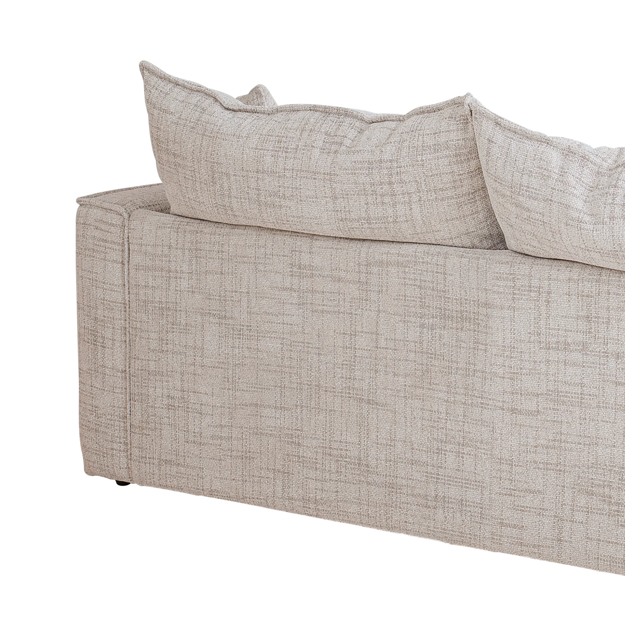 CLC10025-IG 2 Seater Fabric Sofa - Cream - Image 8