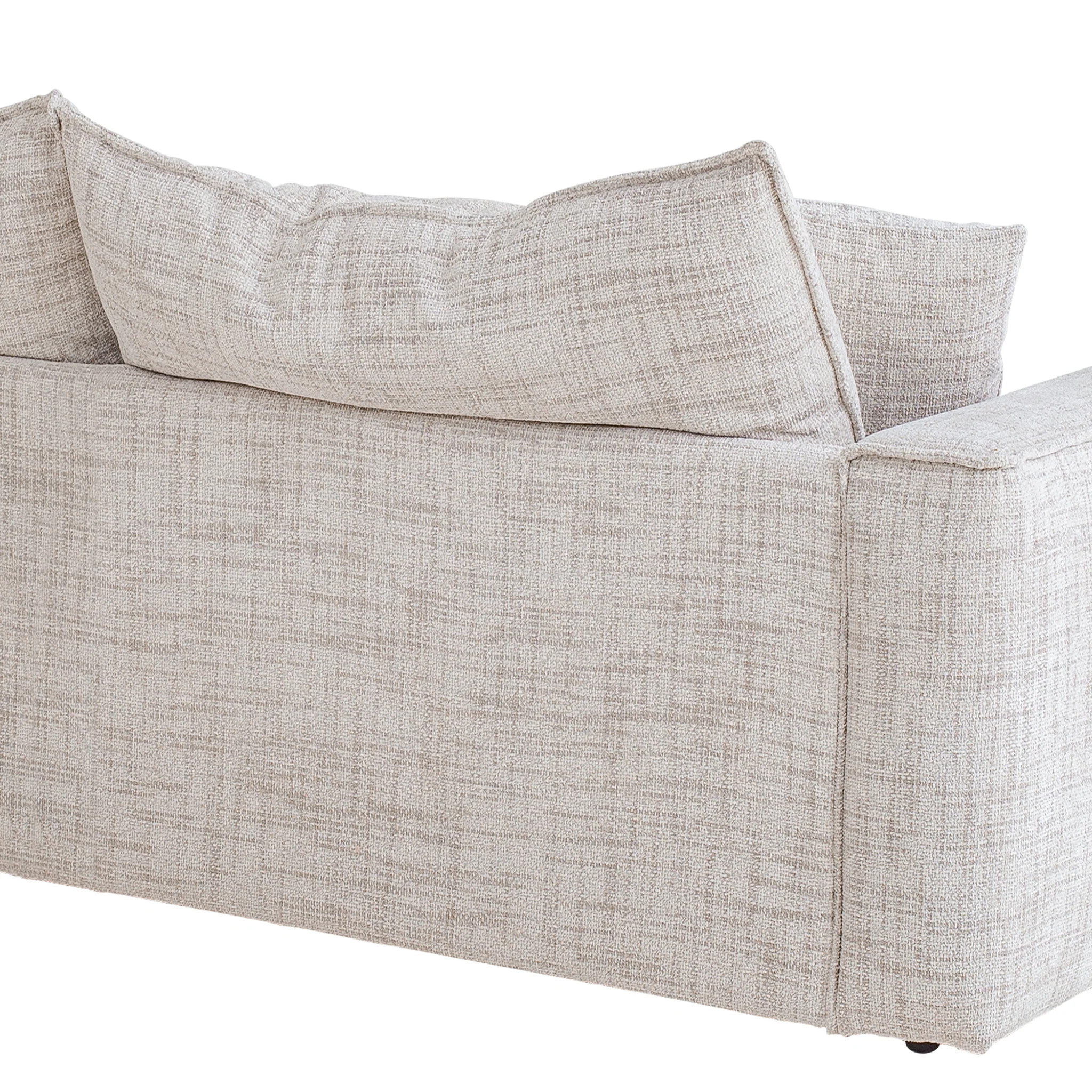 CLC10025-IG 2 Seater Fabric Sofa - Cream - Image 9