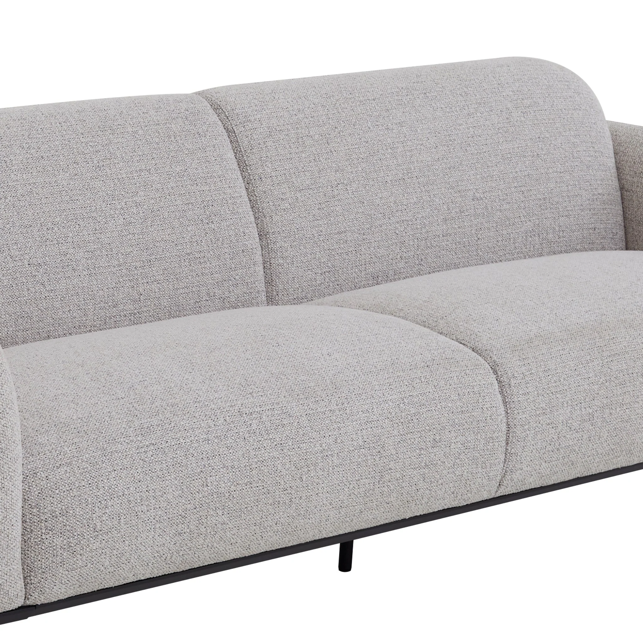 CLC10026-IG 3 Seater Fabric Sofa - Speckled Grey - Image 6