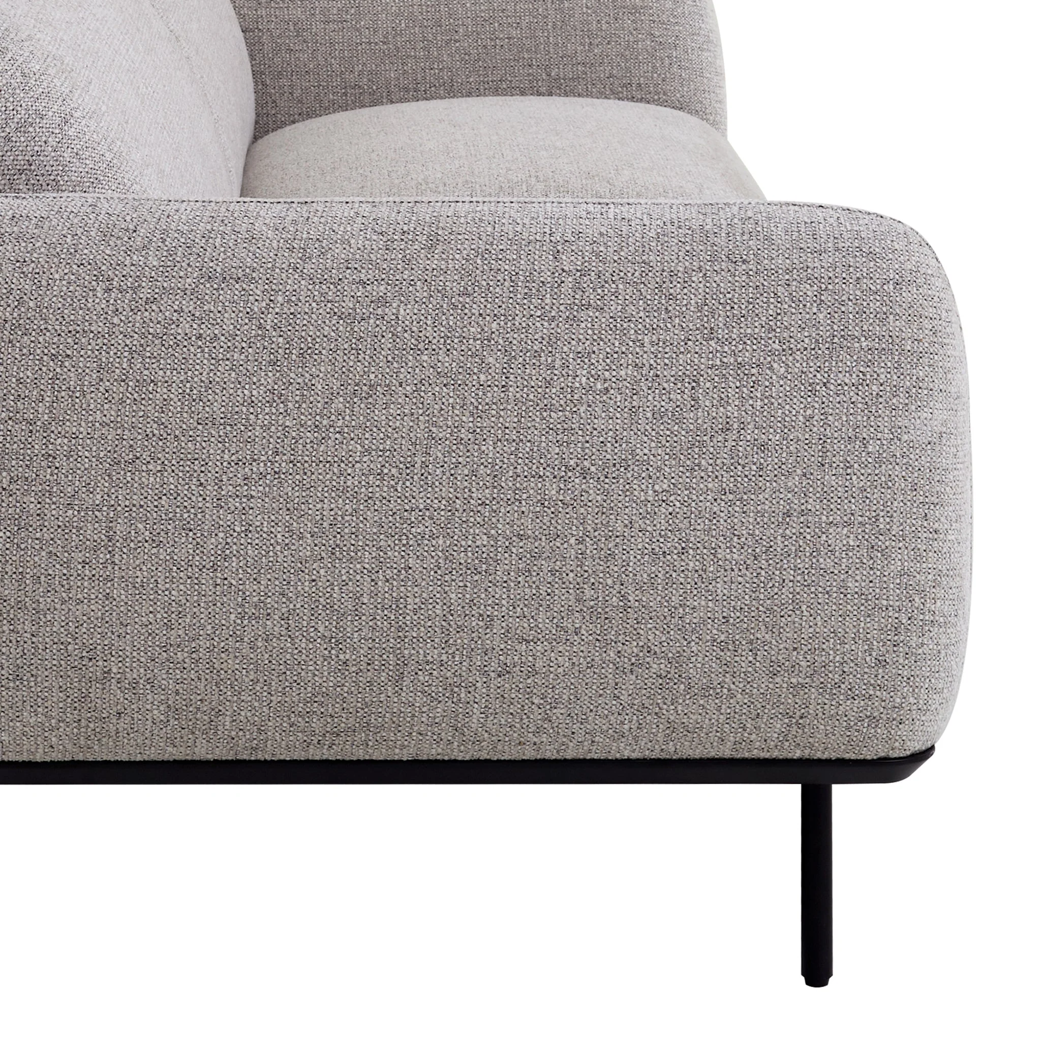 CLC10026-IG 3 Seater Fabric Sofa - Speckled Grey - Image 7