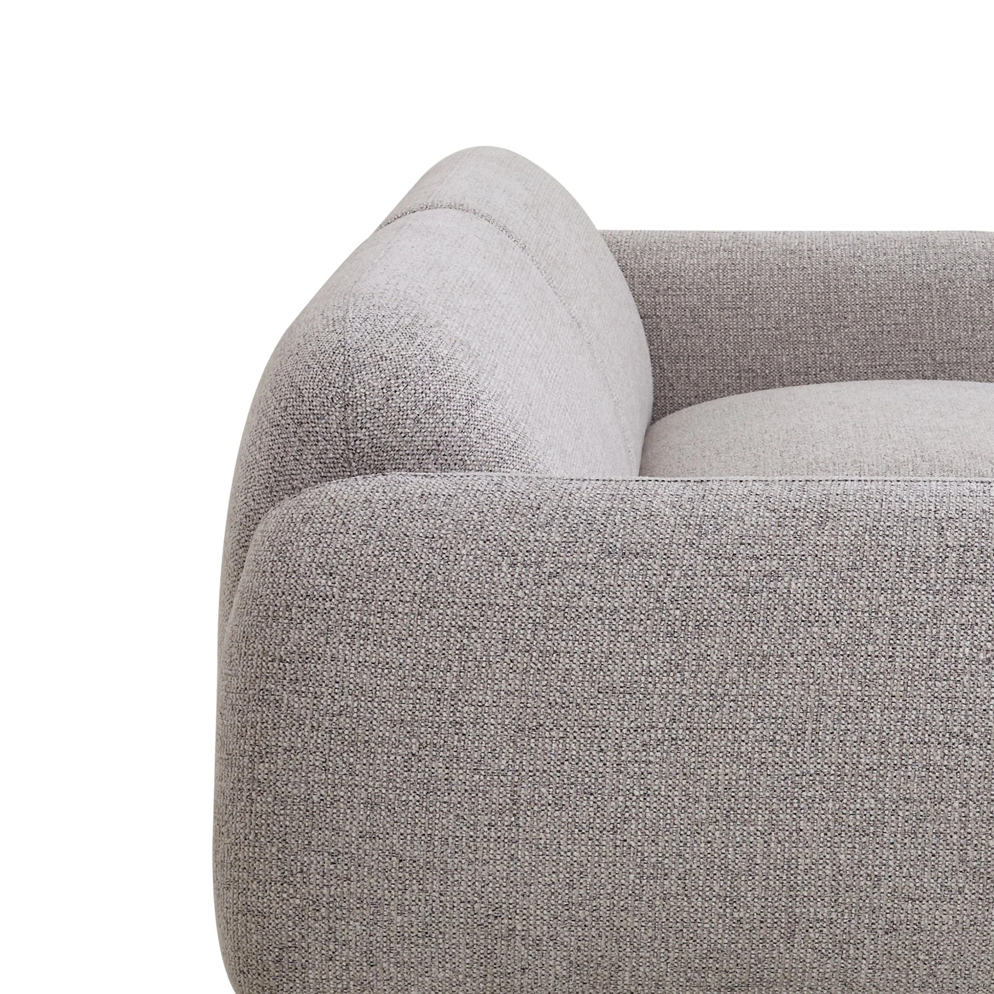 CLC10026-IG 3 Seater Fabric Sofa - Speckled Grey - Image 8