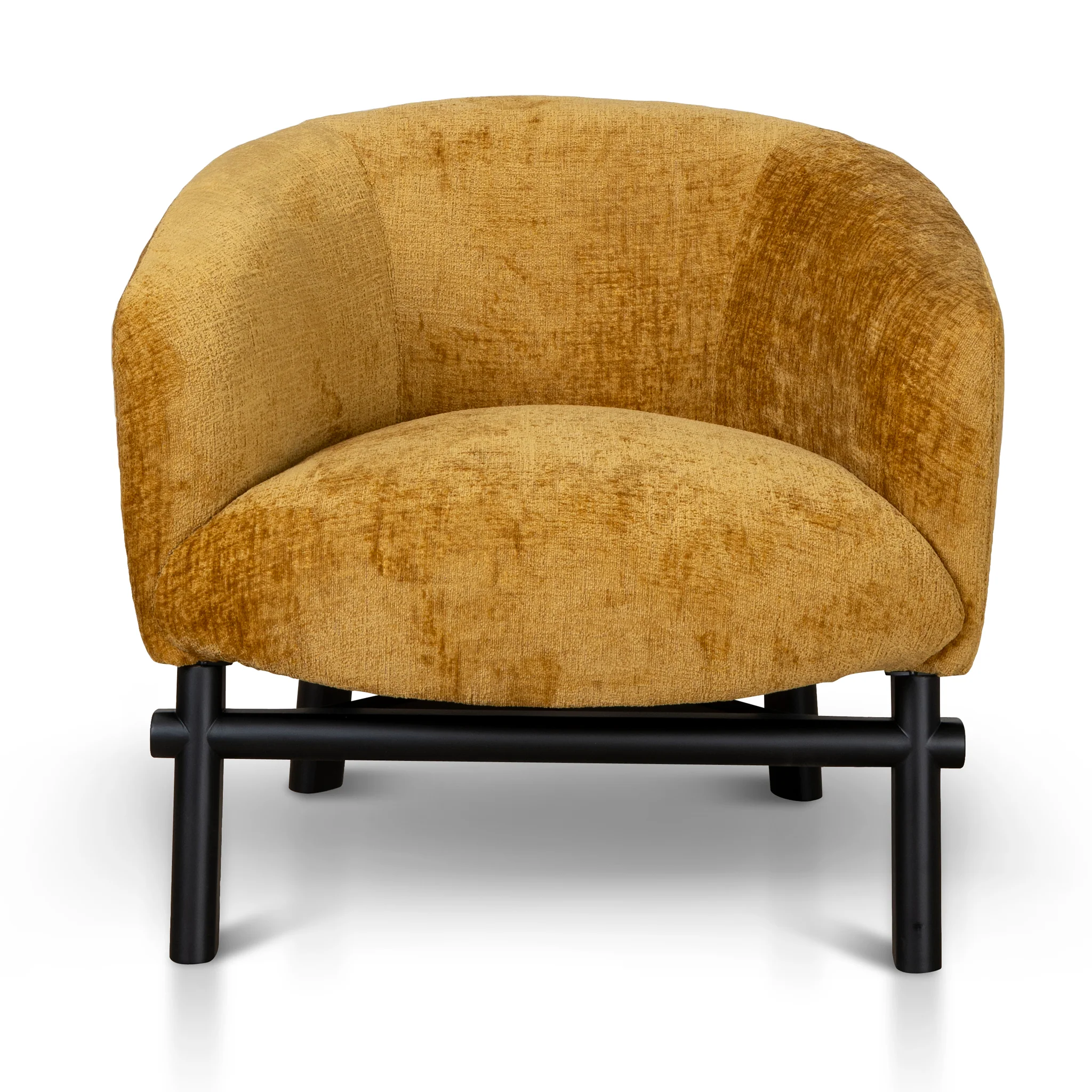 CLC10076-KJ Fabric Armchair - Ochre - Image 2