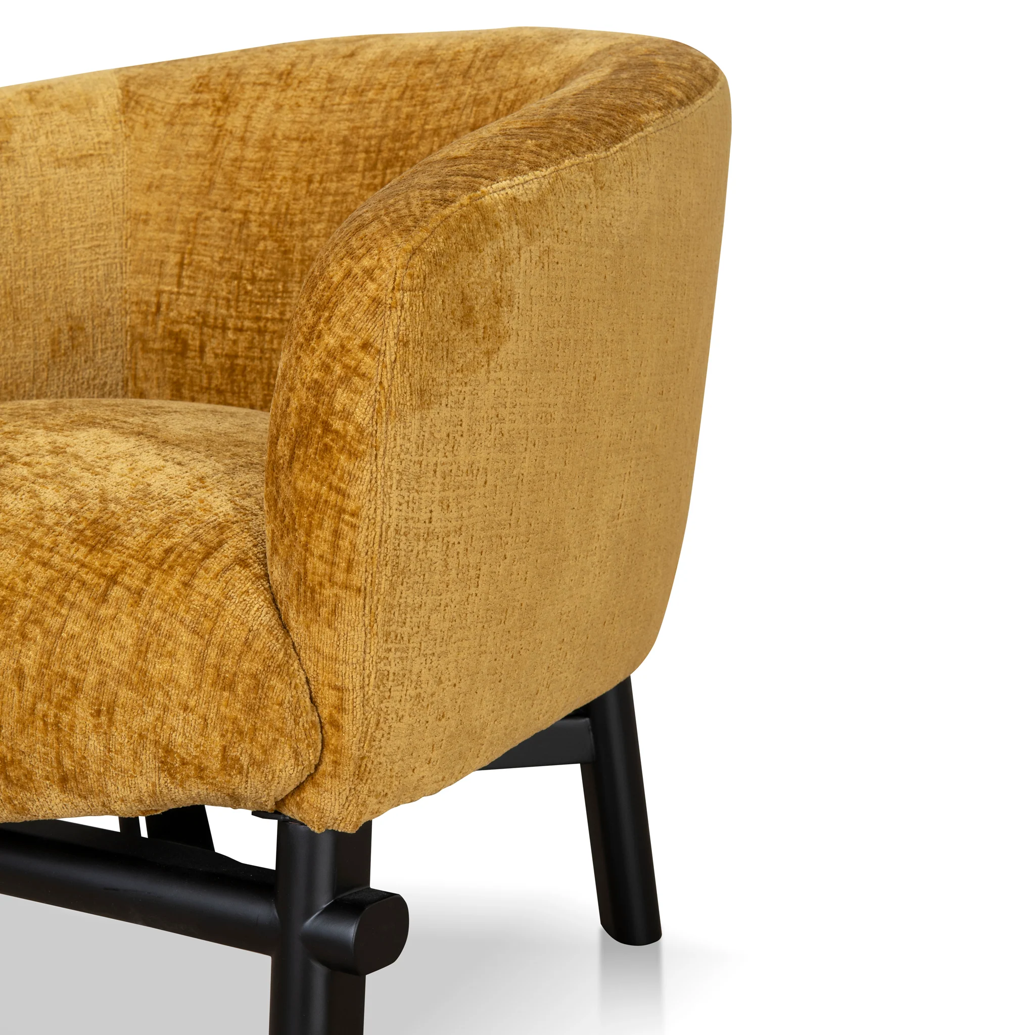 CLC10076-KJ Fabric Armchair - Ochre - Image 8