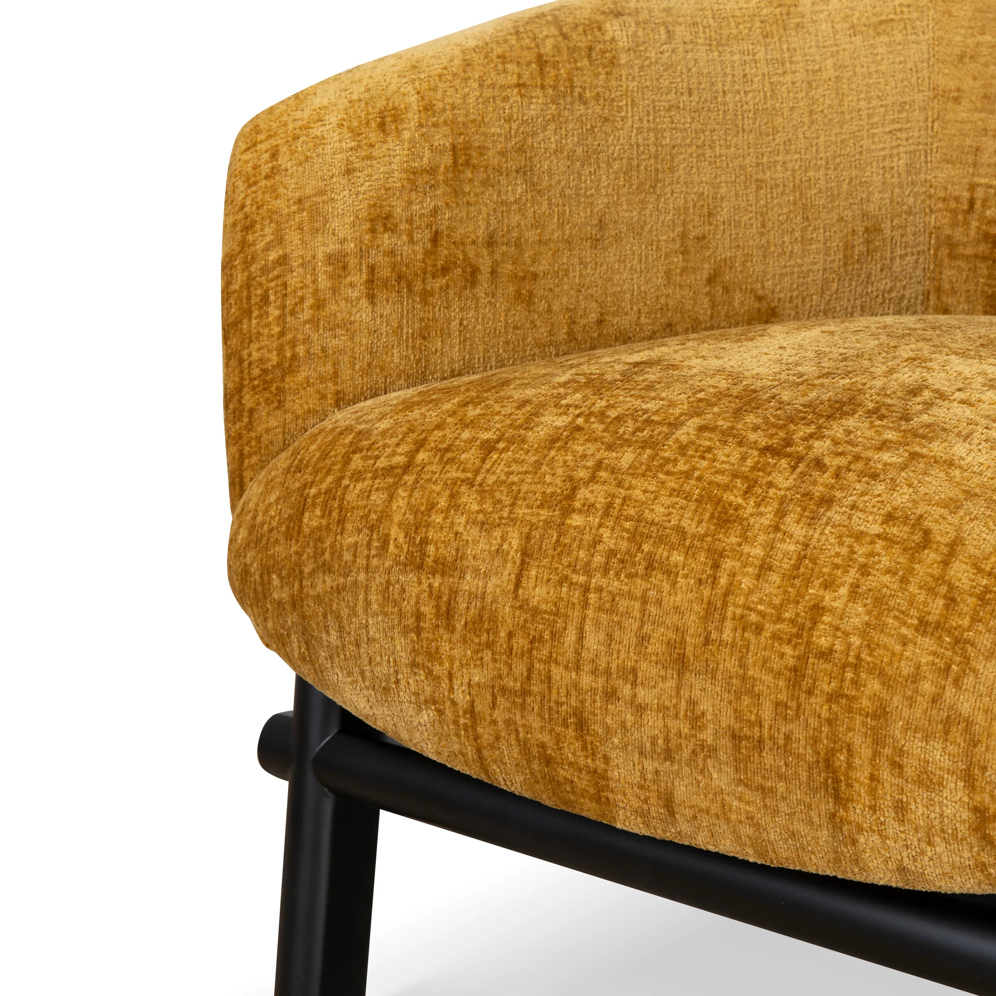 CLC10076-KJ Fabric Armchair - Ochre - Image 9