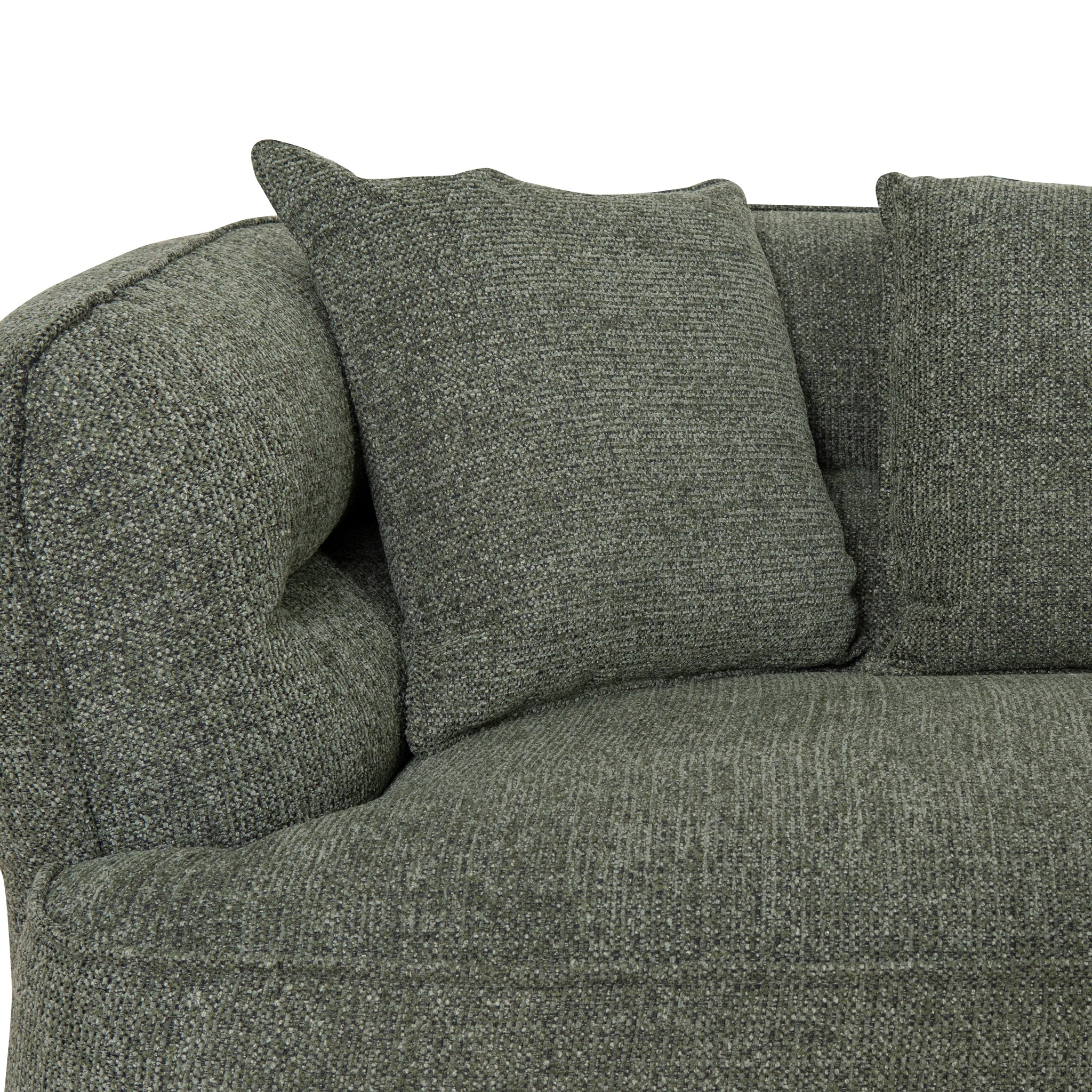 CLC10083-KJ Right Chaise Sofa - Coral Dark Green - Image 10