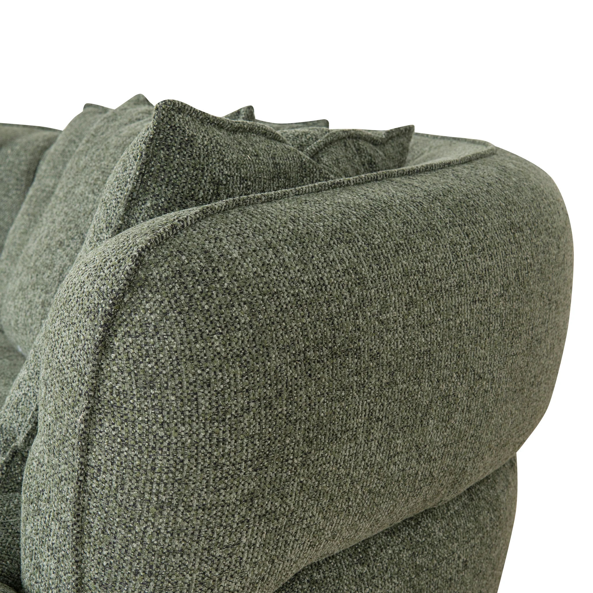CLC10083-KJ Right Chaise Sofa - Coral Dark Green - Image 15