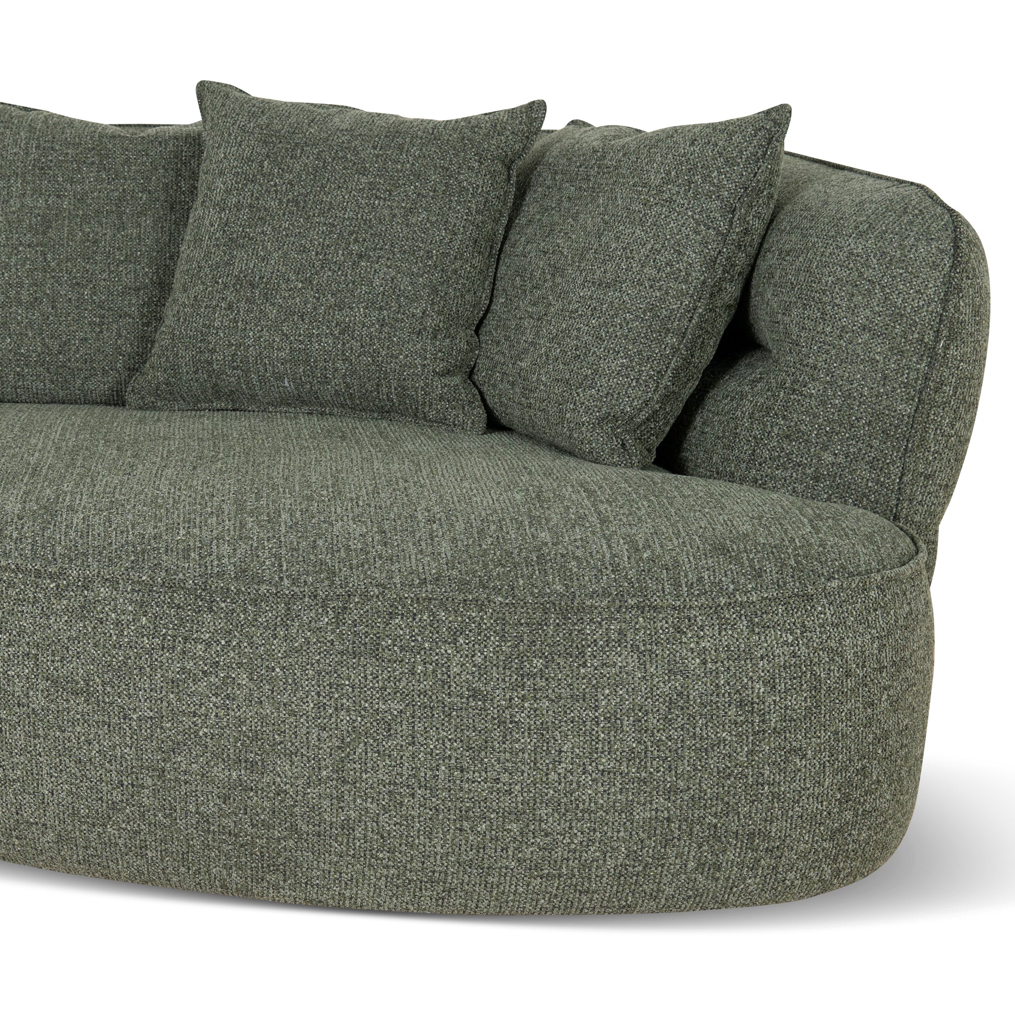 CLC10083-KJ Right Chaise Sofa - Coral Dark Green - Image 9