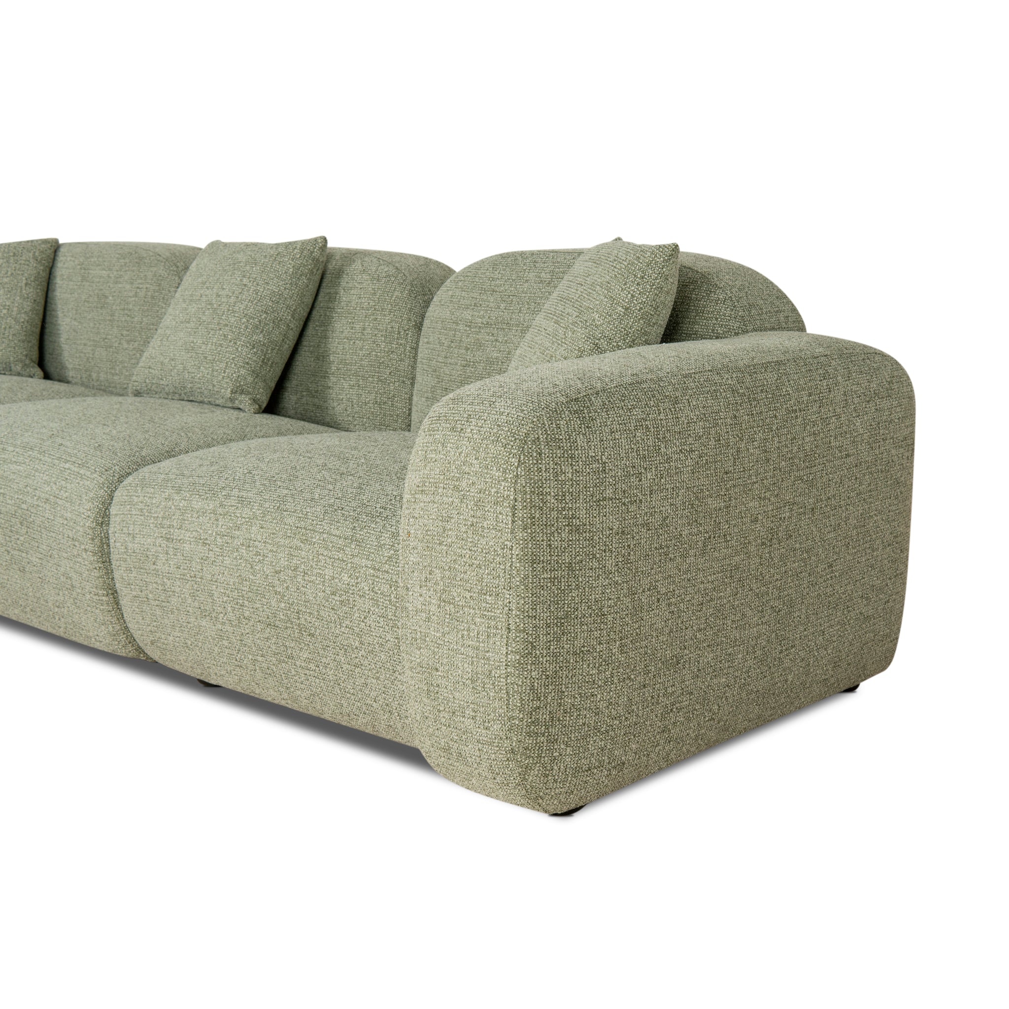 CLC10088-OLS 4 Seater Sofa - Coral Light Green - Image 11