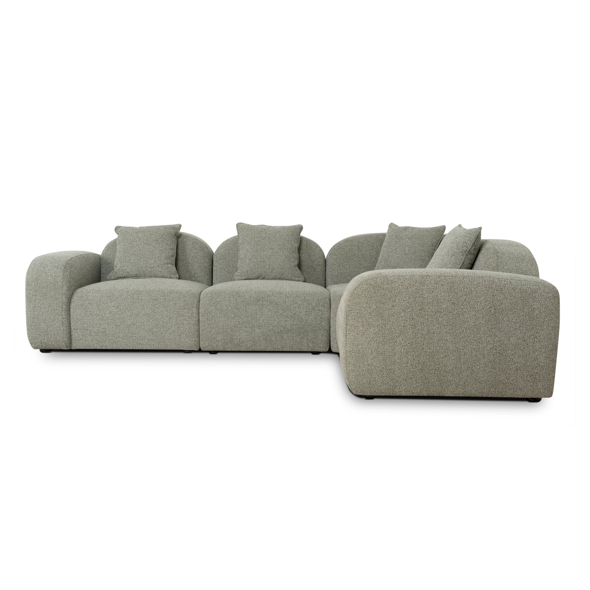 CLC10088-OLS 4 Seater Sofa - Coral Light Green - Image 18