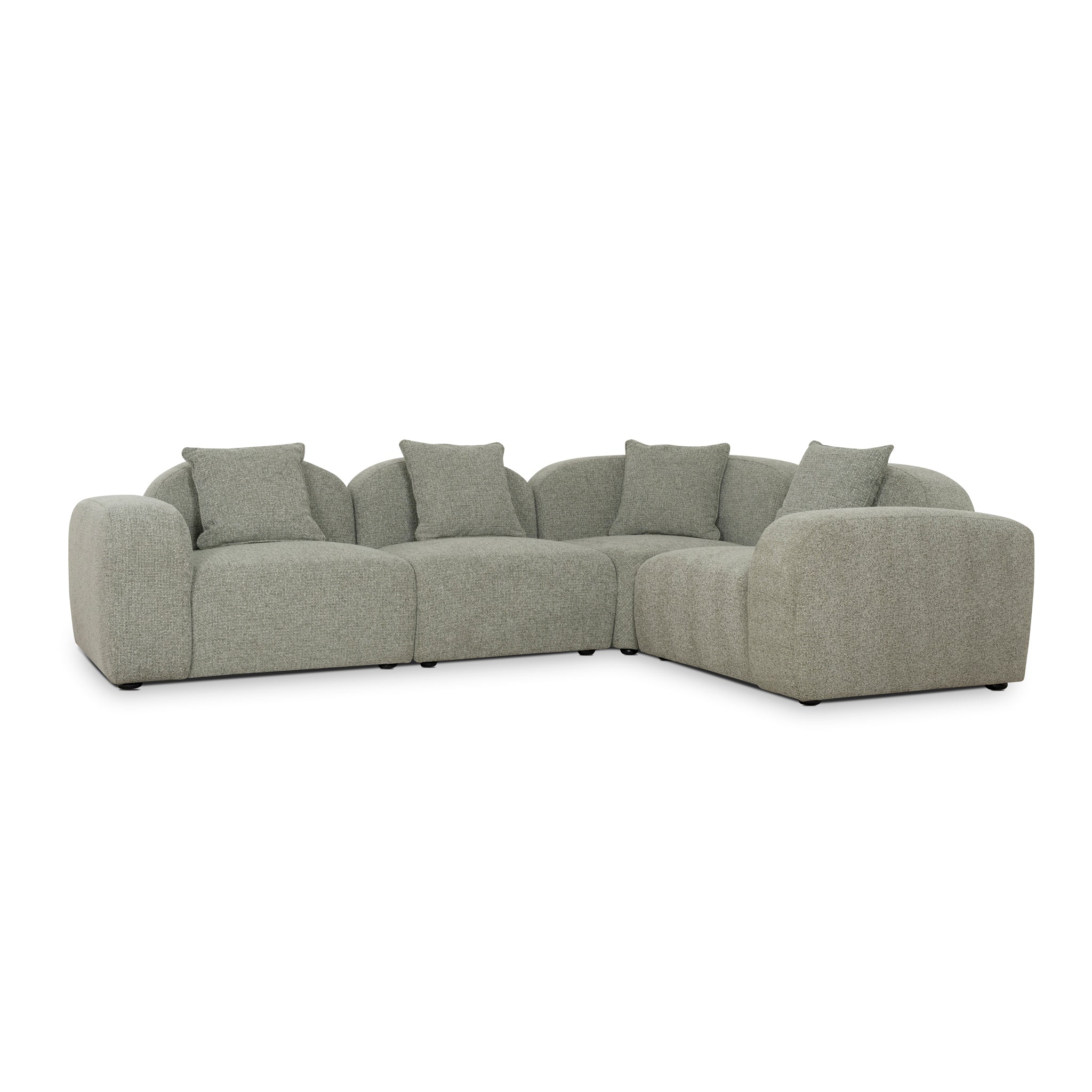 CLC10088-OLS 4 Seater Sofa - Coral Light Green - Image 19