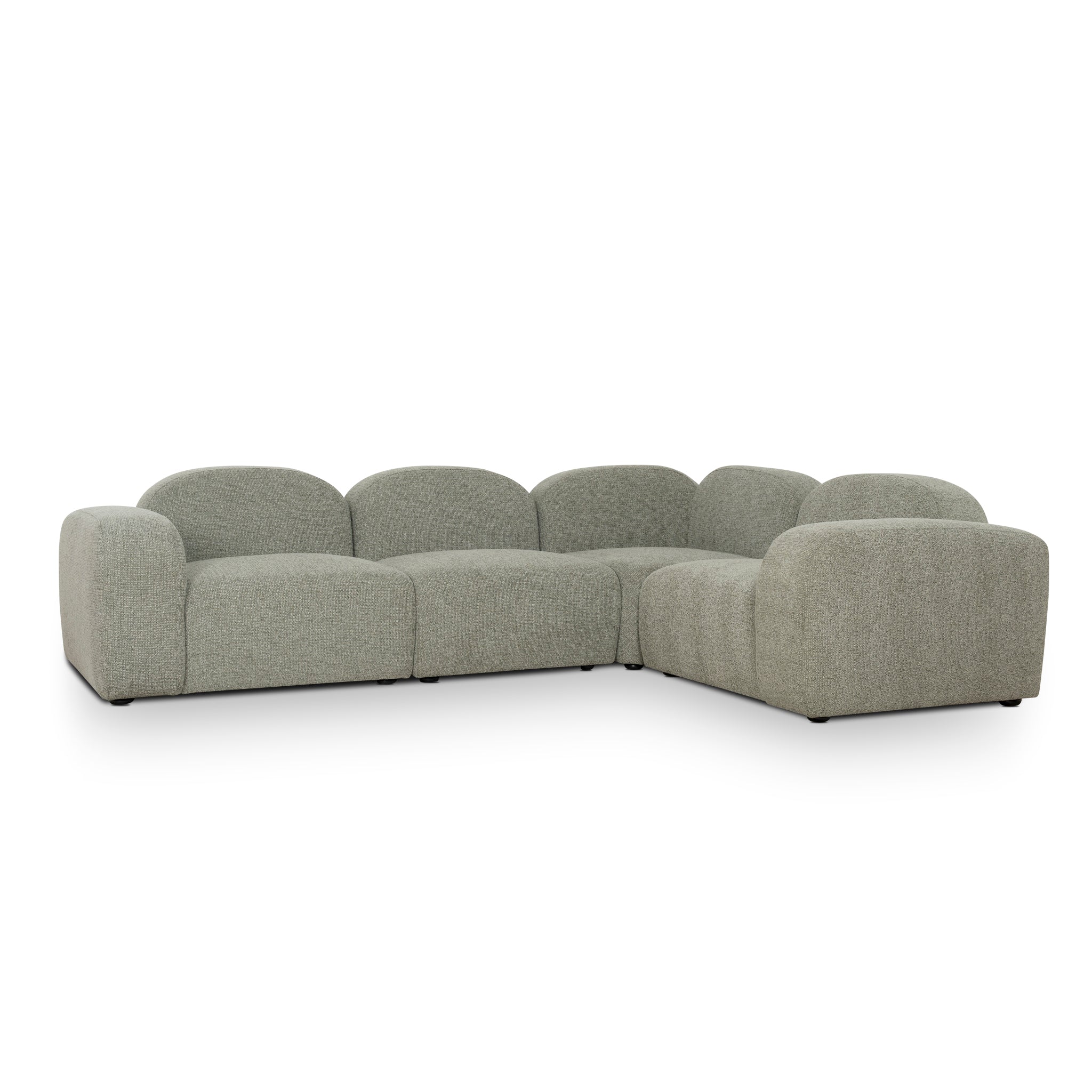 CLC10088-OLS 4 Seater Sofa - Coral Light Green - Image 20