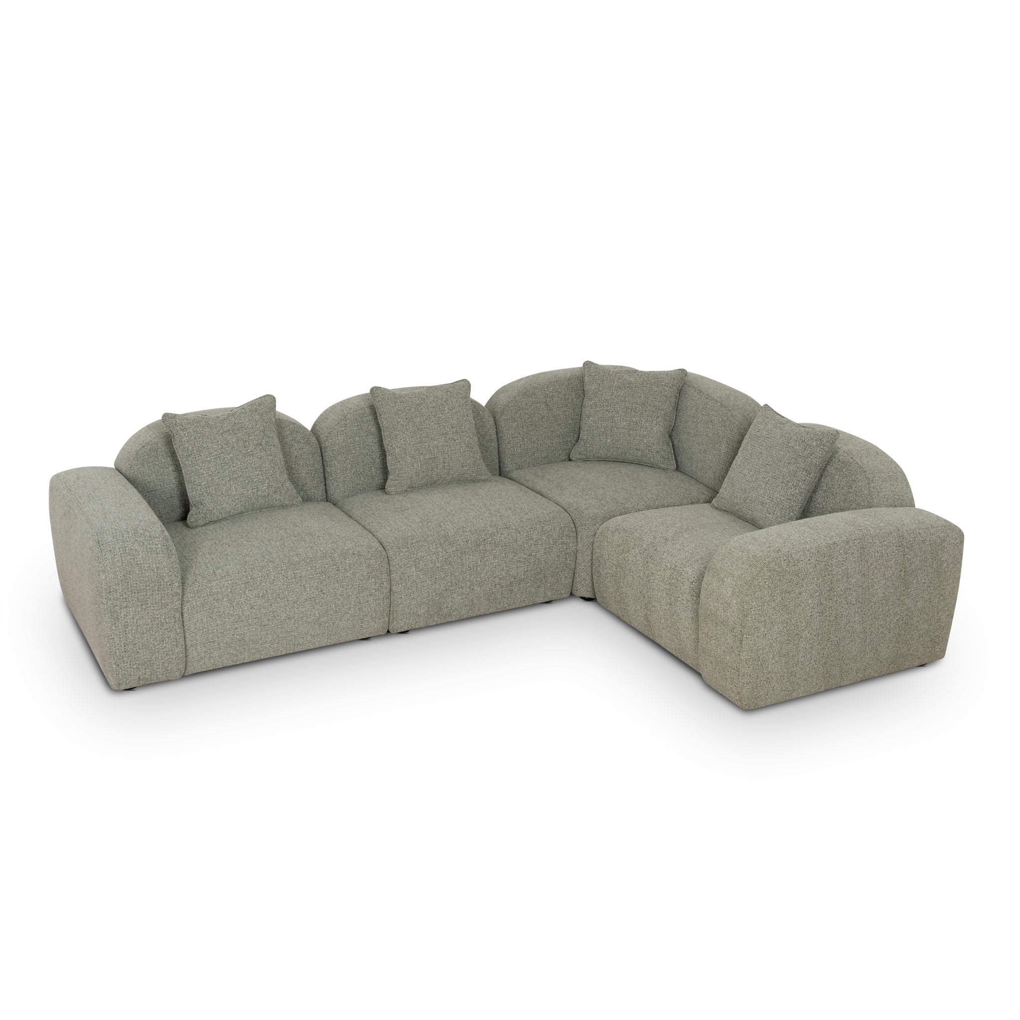 CLC10088-OLS 4 Seater Sofa - Coral Light Green - Image 21