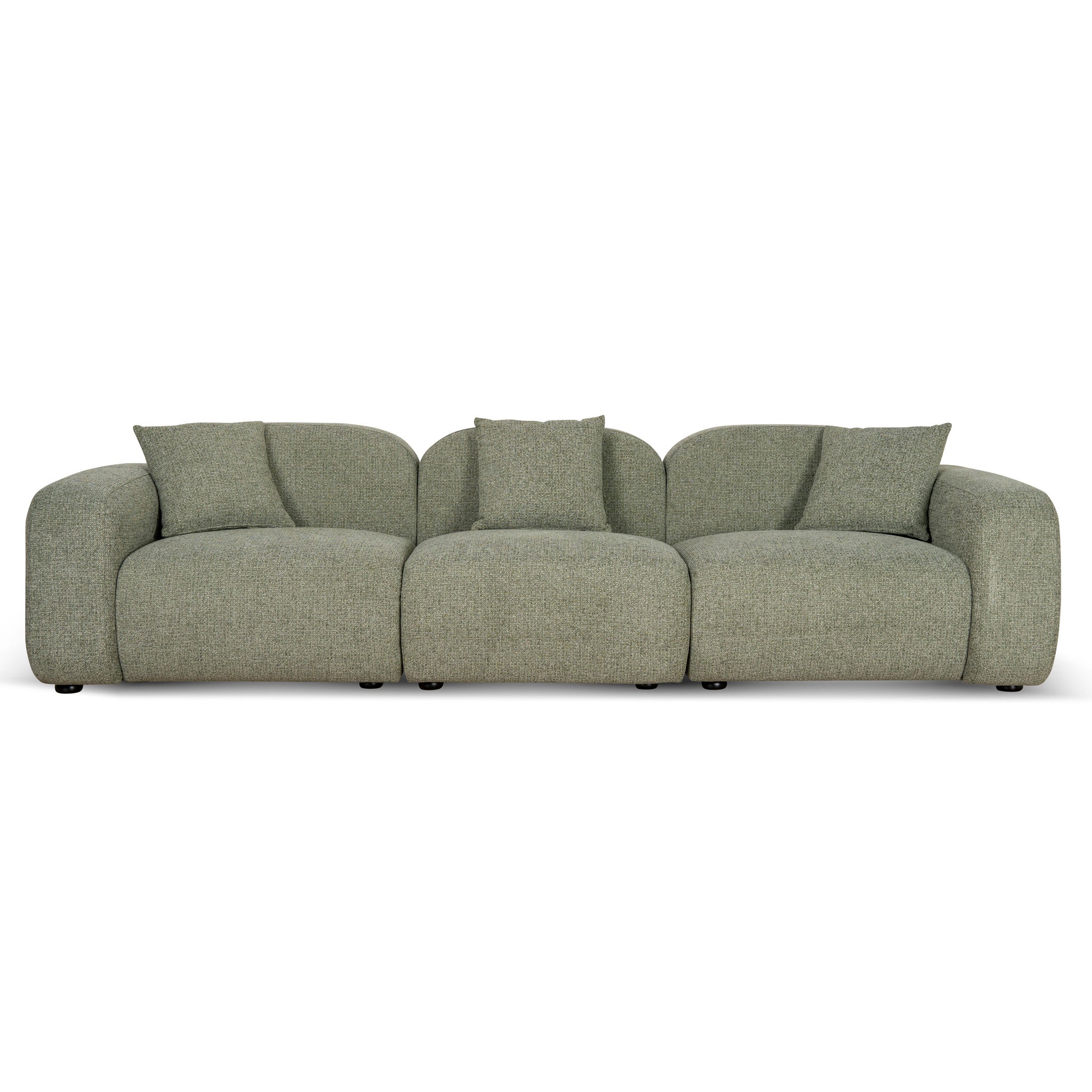 CLC10088-OLS 4 Seater Sofa - Coral Light Green - Image 4