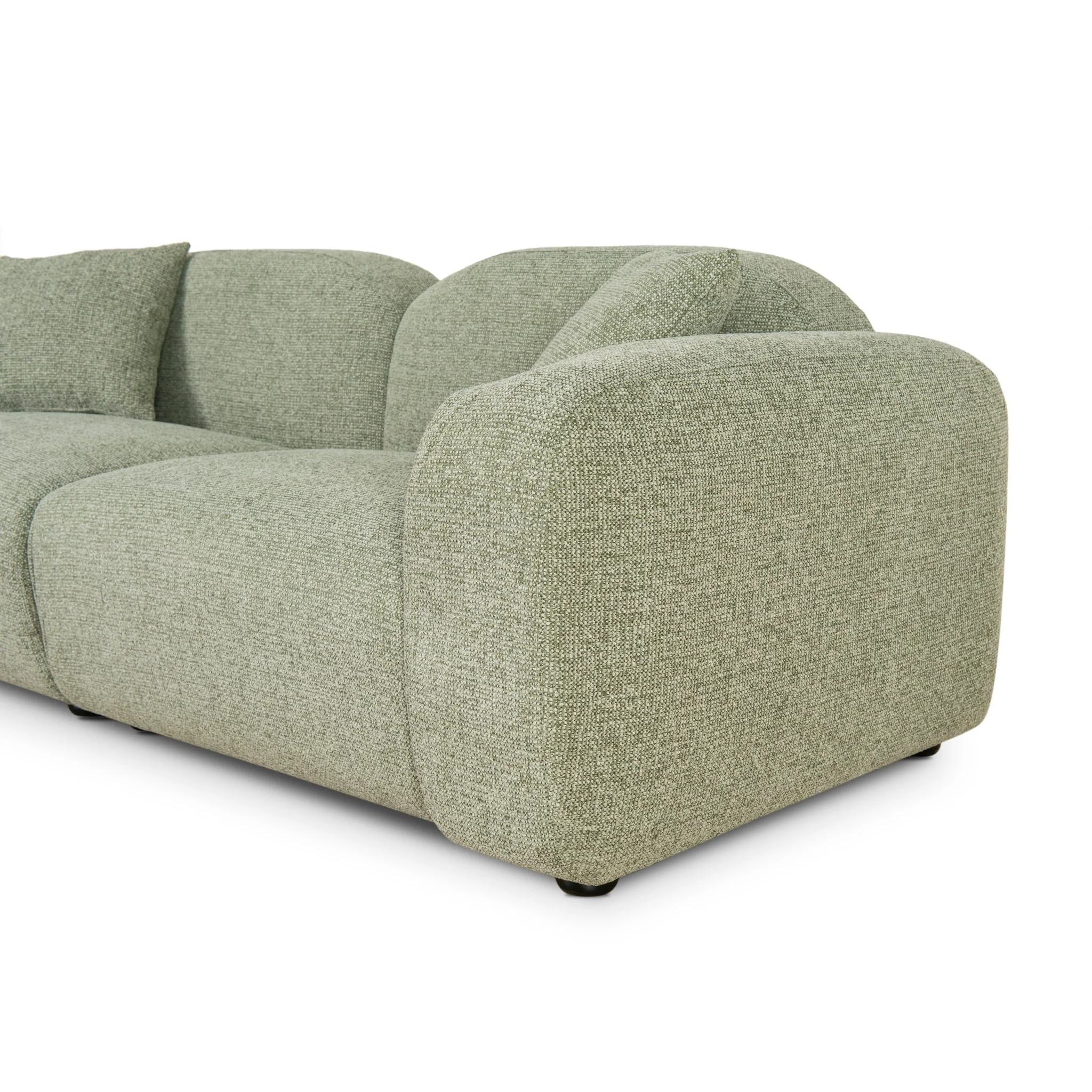 CLC10089-OLS 3 Seater Sofa - Coral Light Green - Image 15