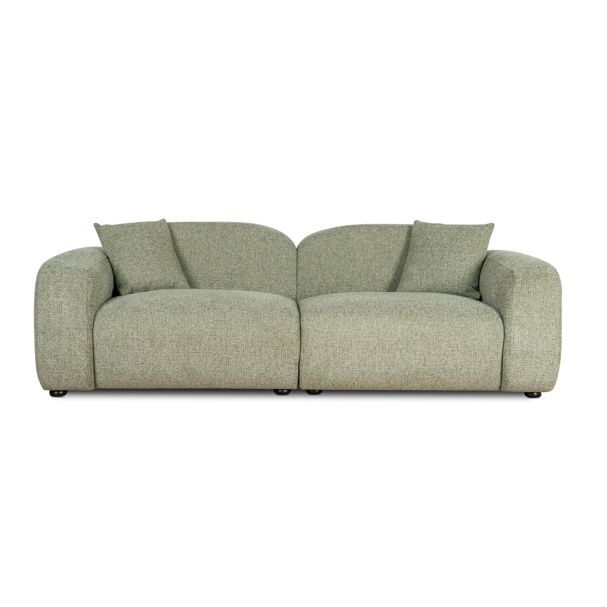 CLC10089-OLS 3 Seater Sofa - Coral Light Green - Image 3