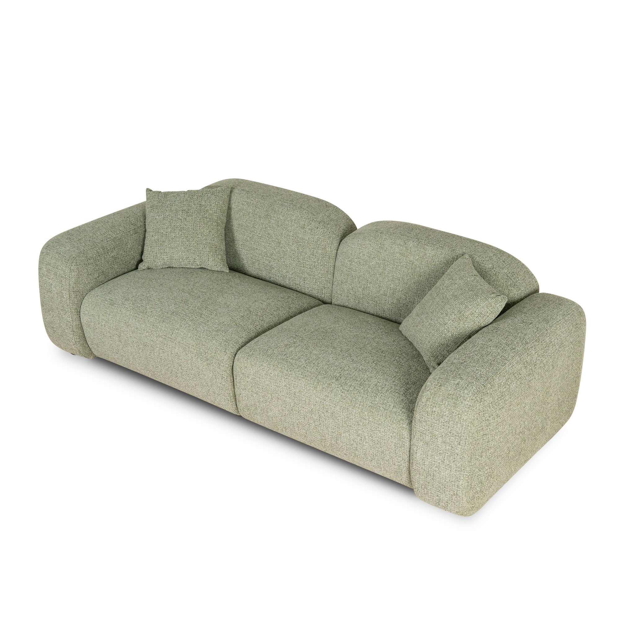 CLC10089-OLS 3 Seater Sofa - Coral Light Green - Image 5
