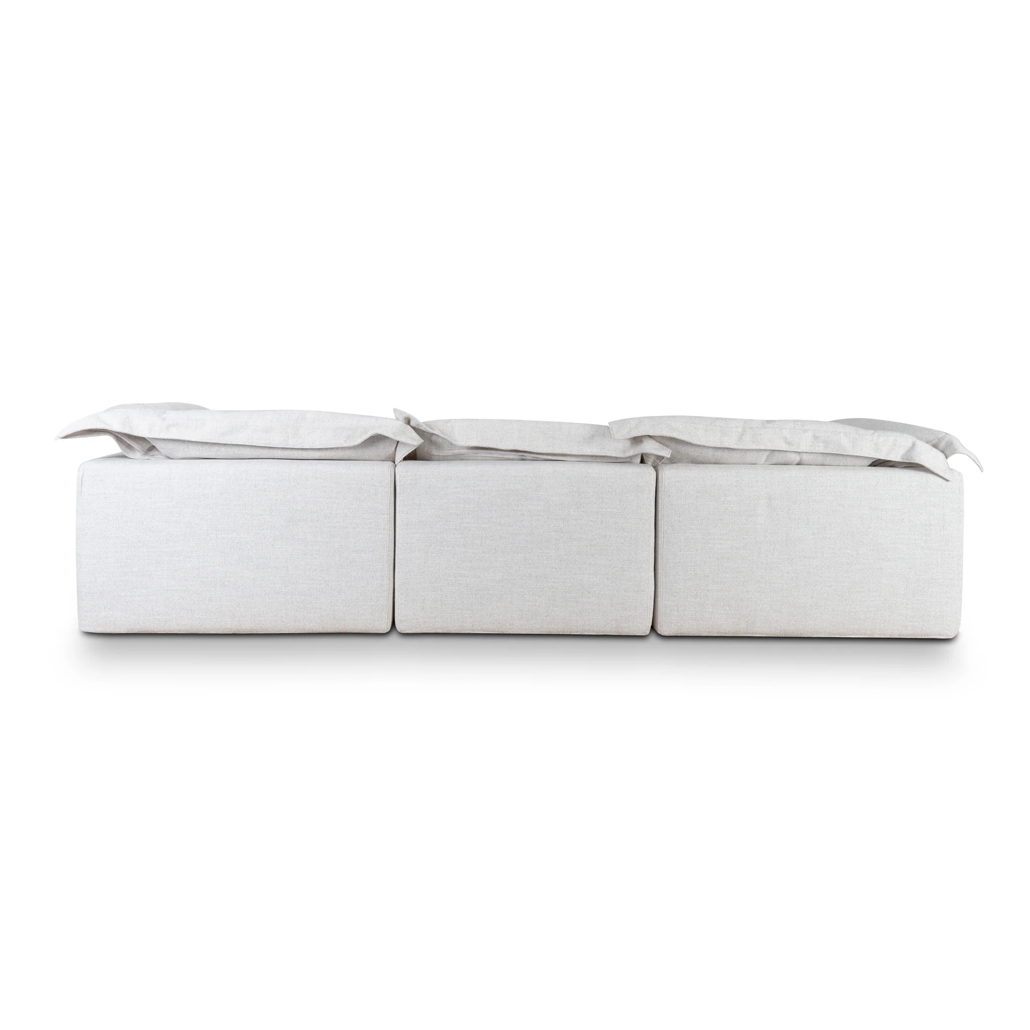 CLC10105-KSO 3 Seater Chaise Sofa - Pebble Beige - Image 6