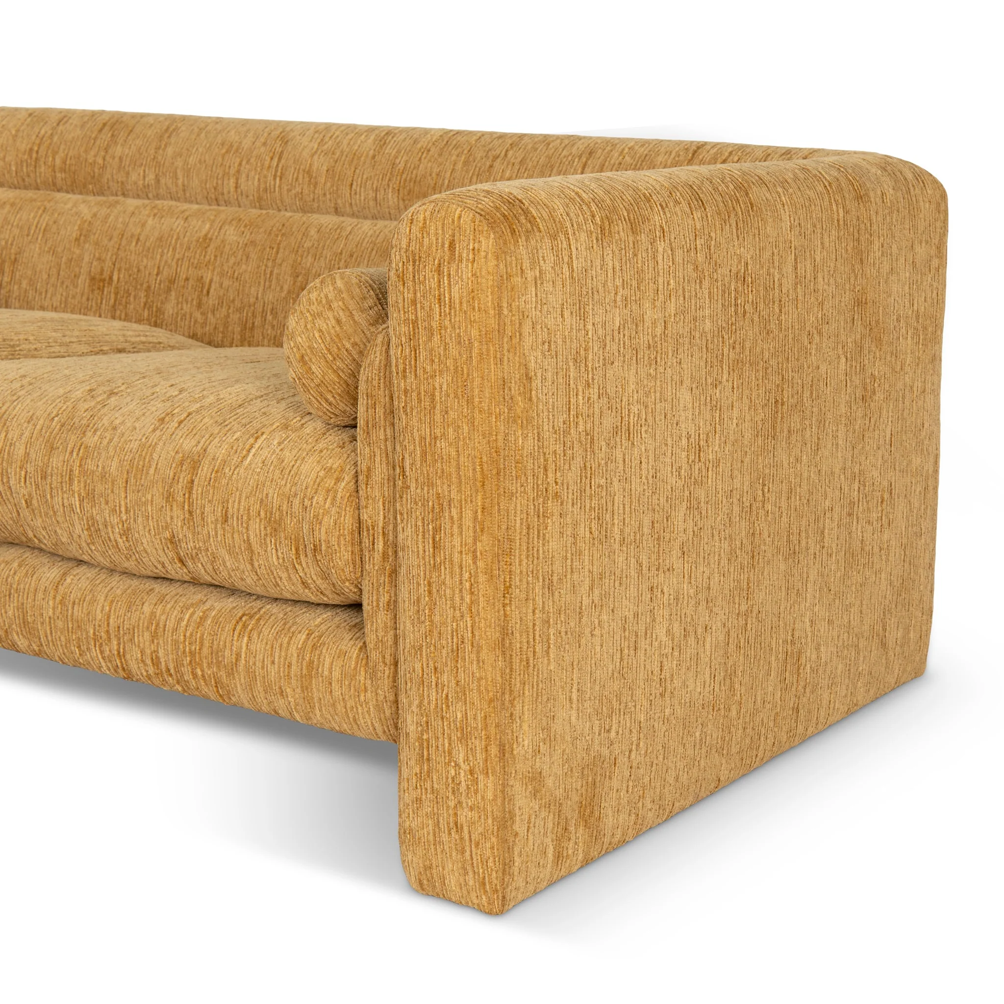 CLC10107-KSO 2 Seater Fabric Sofa - Yellow Sand - Image 6