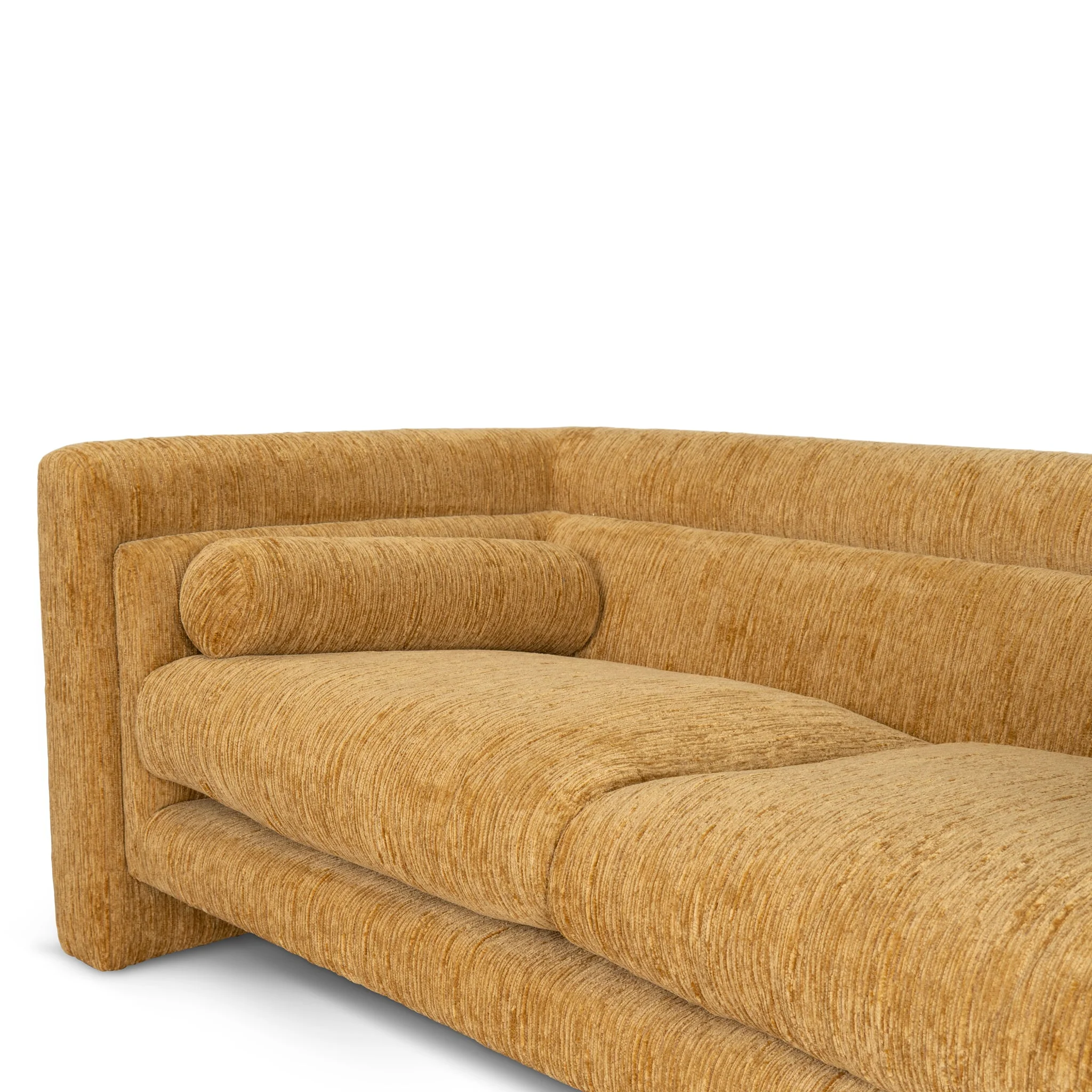 CLC10107-KSO 2 Seater Fabric Sofa - Yellow Sand - Image 7