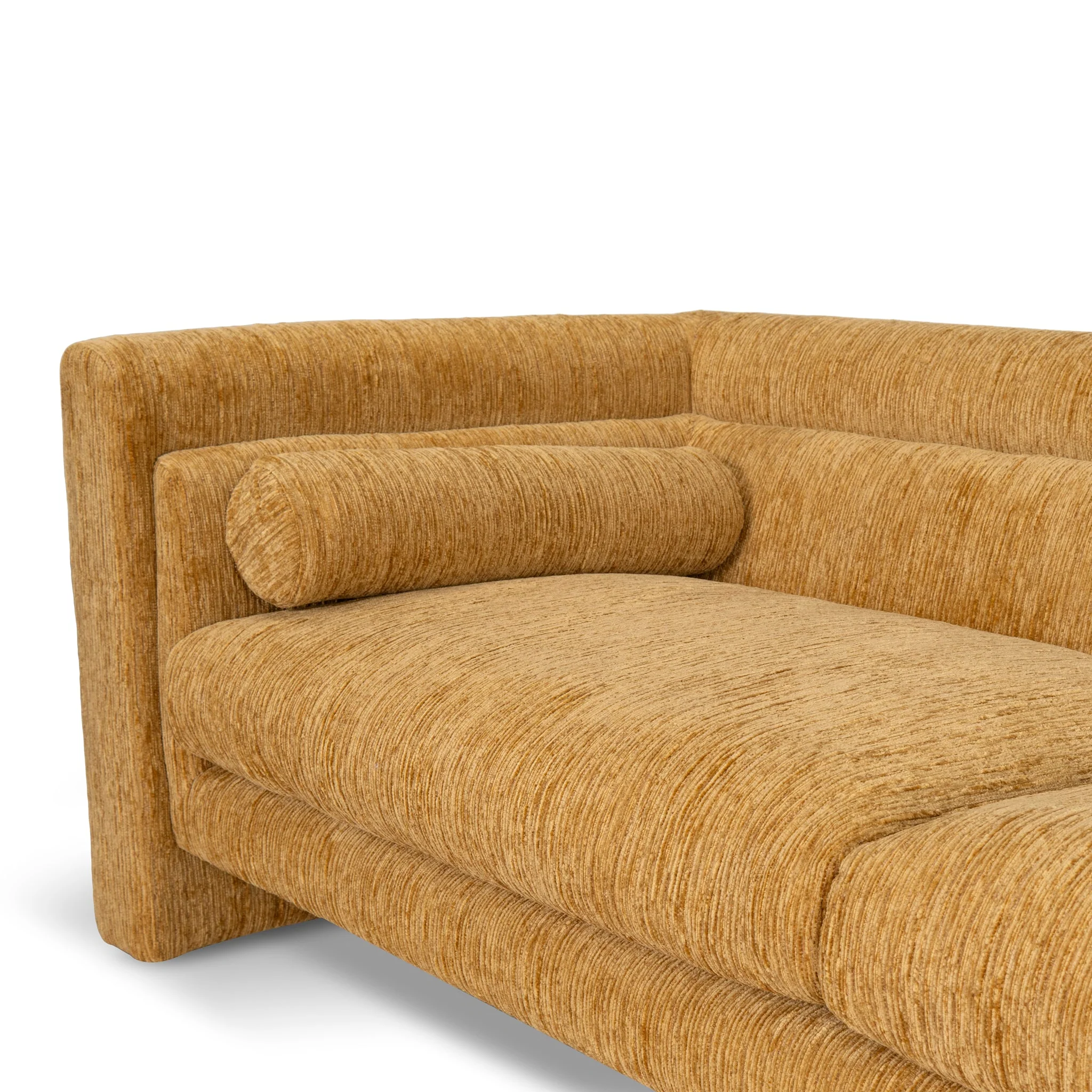 CLC10108-KSO 3 Seater Fabric Sofa - Yellow Sand - Image 10