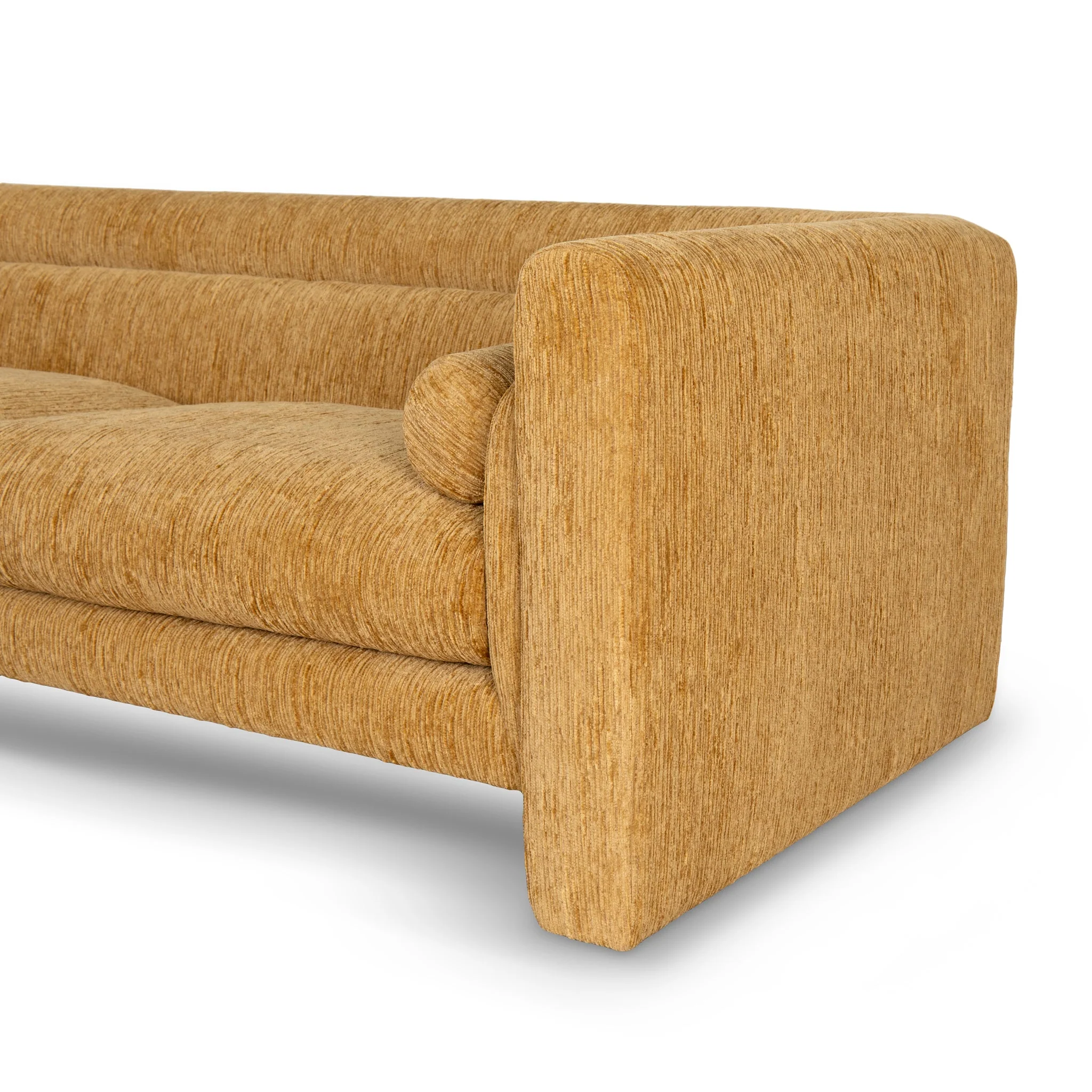 CLC10108-KSO 3 Seater Fabric Sofa - Yellow Sand - Image 11