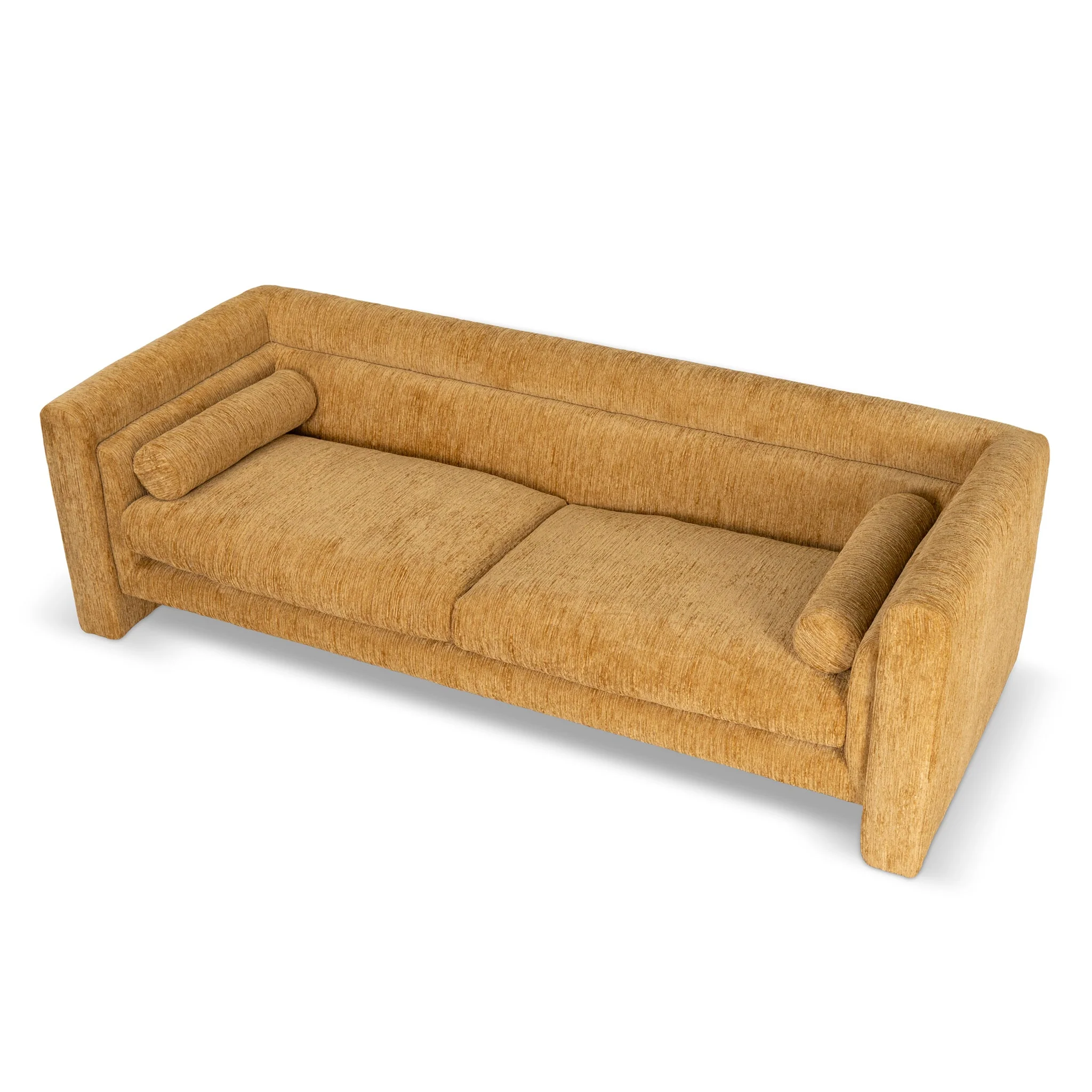 CLC10108-KSO 3 Seater Fabric Sofa - Yellow Sand - Image 3
