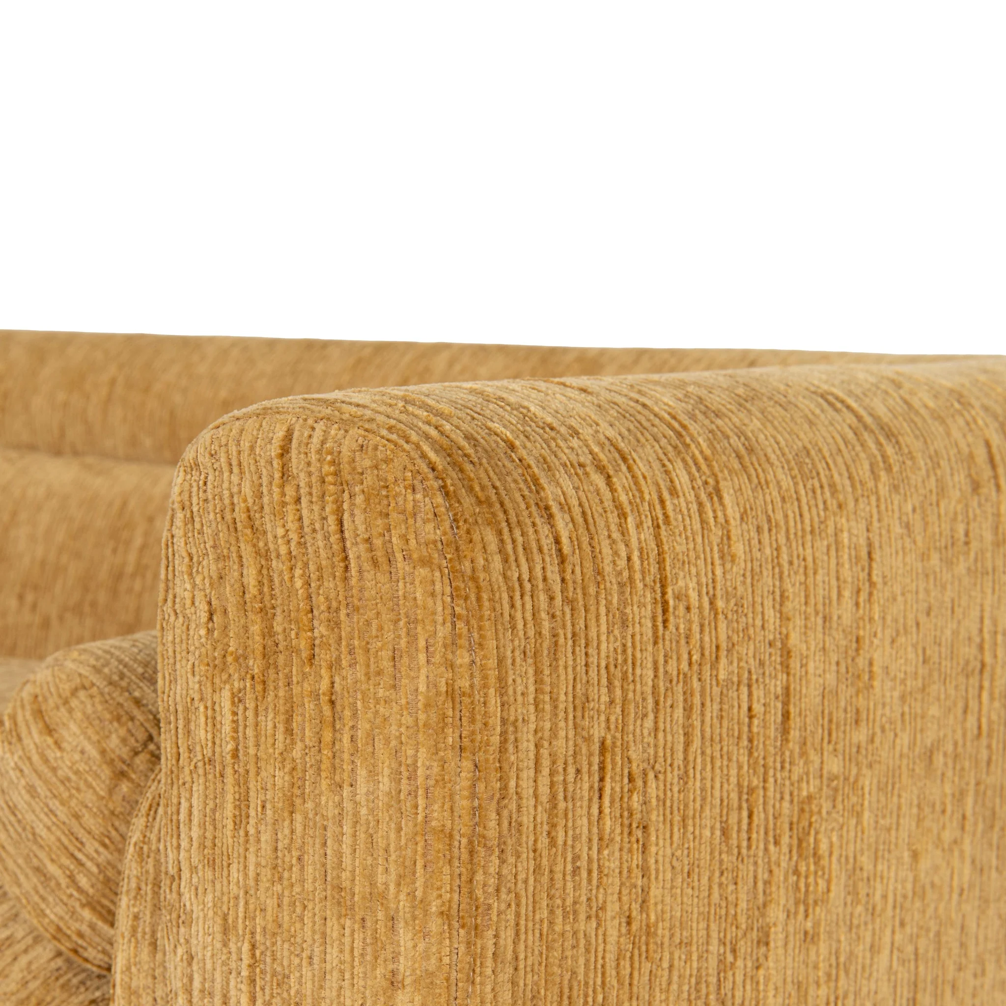 CLC10108-KSO 3 Seater Fabric Sofa - Yellow Sand - Image 5