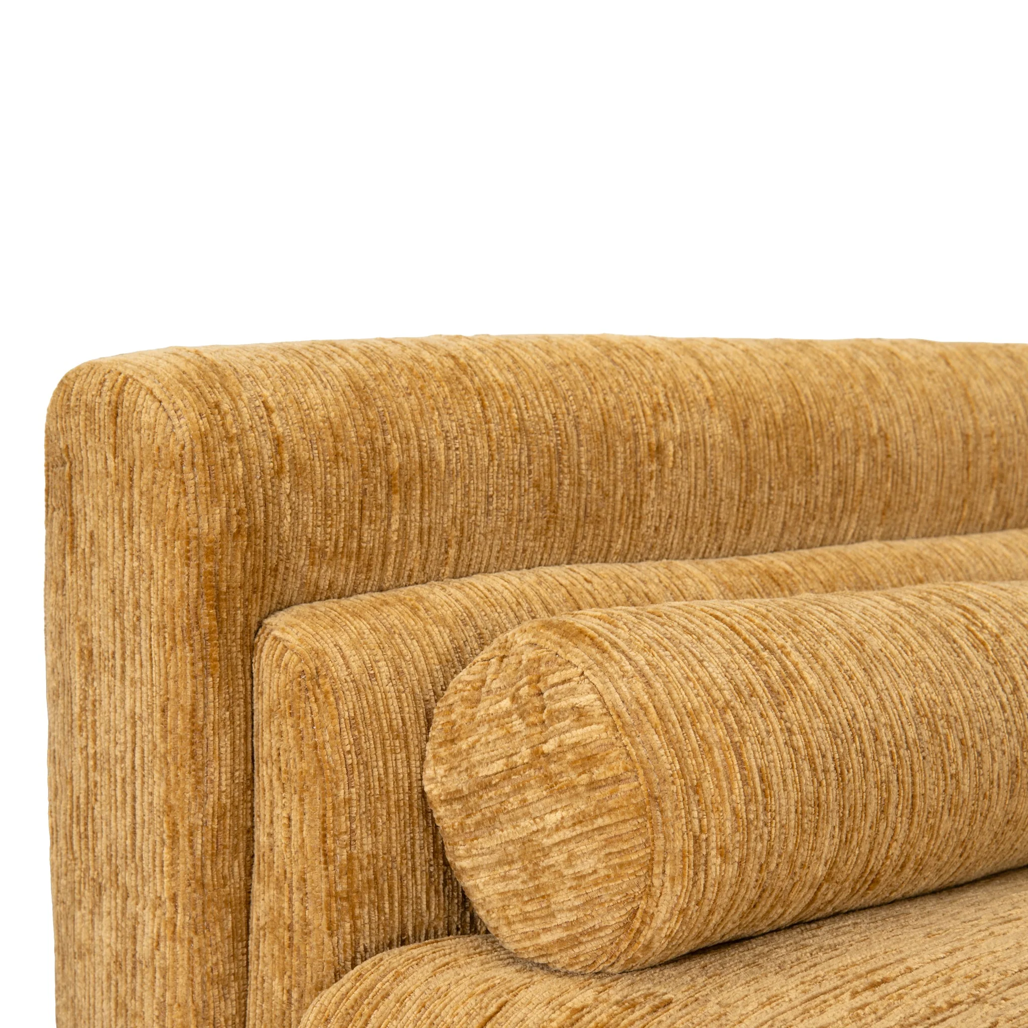 CLC10108-KSO 3 Seater Fabric Sofa - Yellow Sand - Image 6
