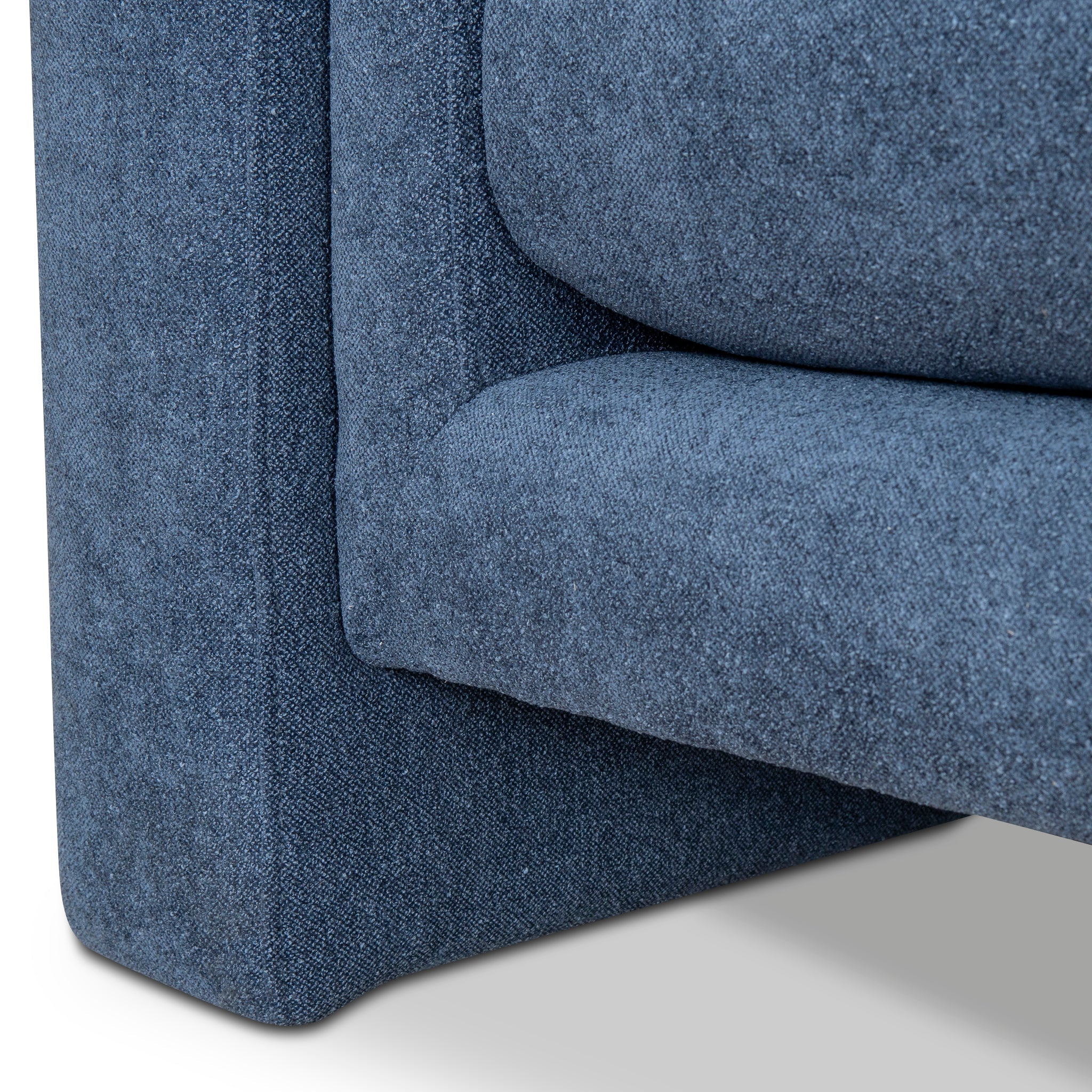 CLC10111-KSO 3 Seater Fabric Sofa - Navy Blue - Image 12
