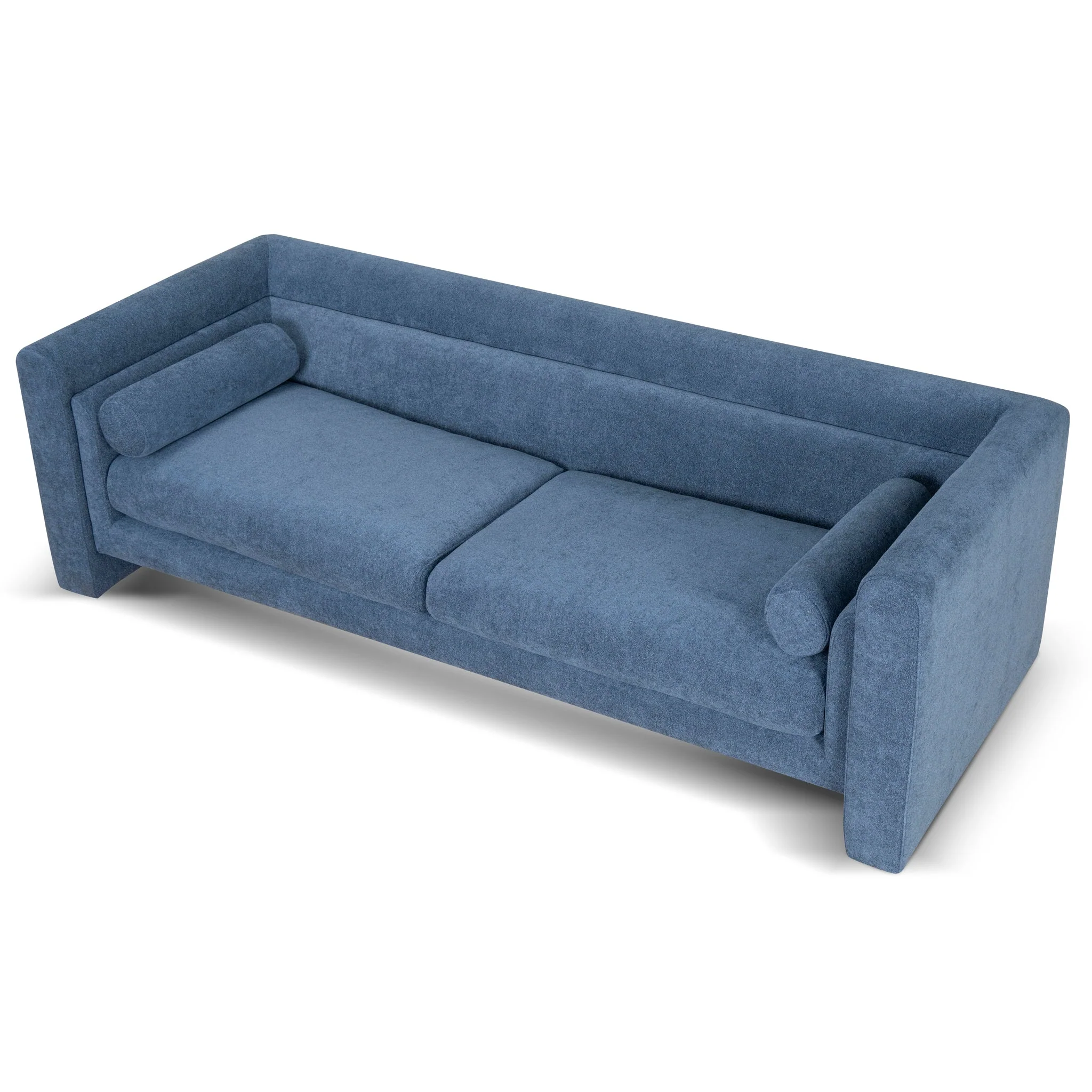 CLC10111-KSO 3 Seater Fabric Sofa - Navy Blue - Image 4