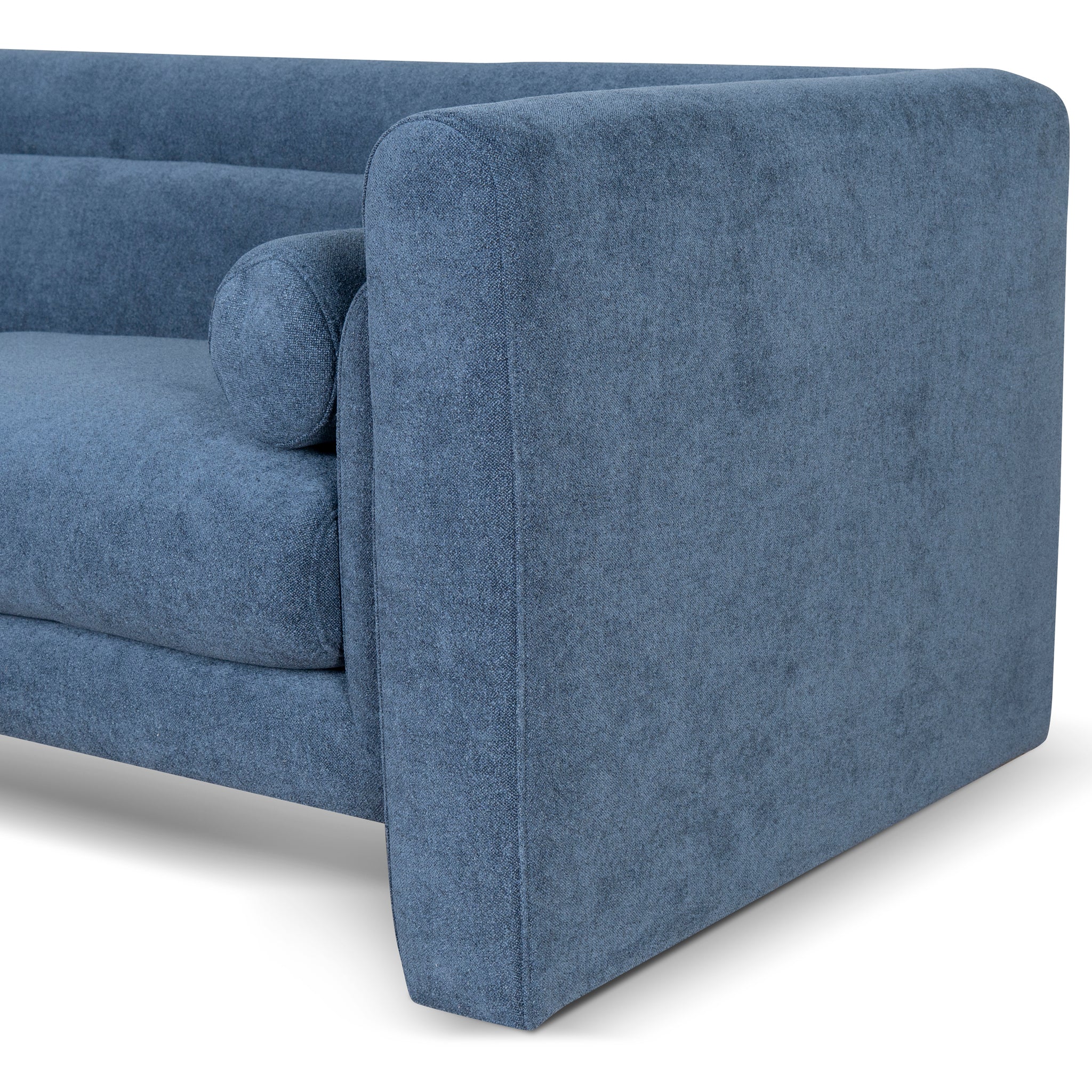 CLC10111-KSO 3 Seater Fabric Sofa - Navy Blue - Image 6