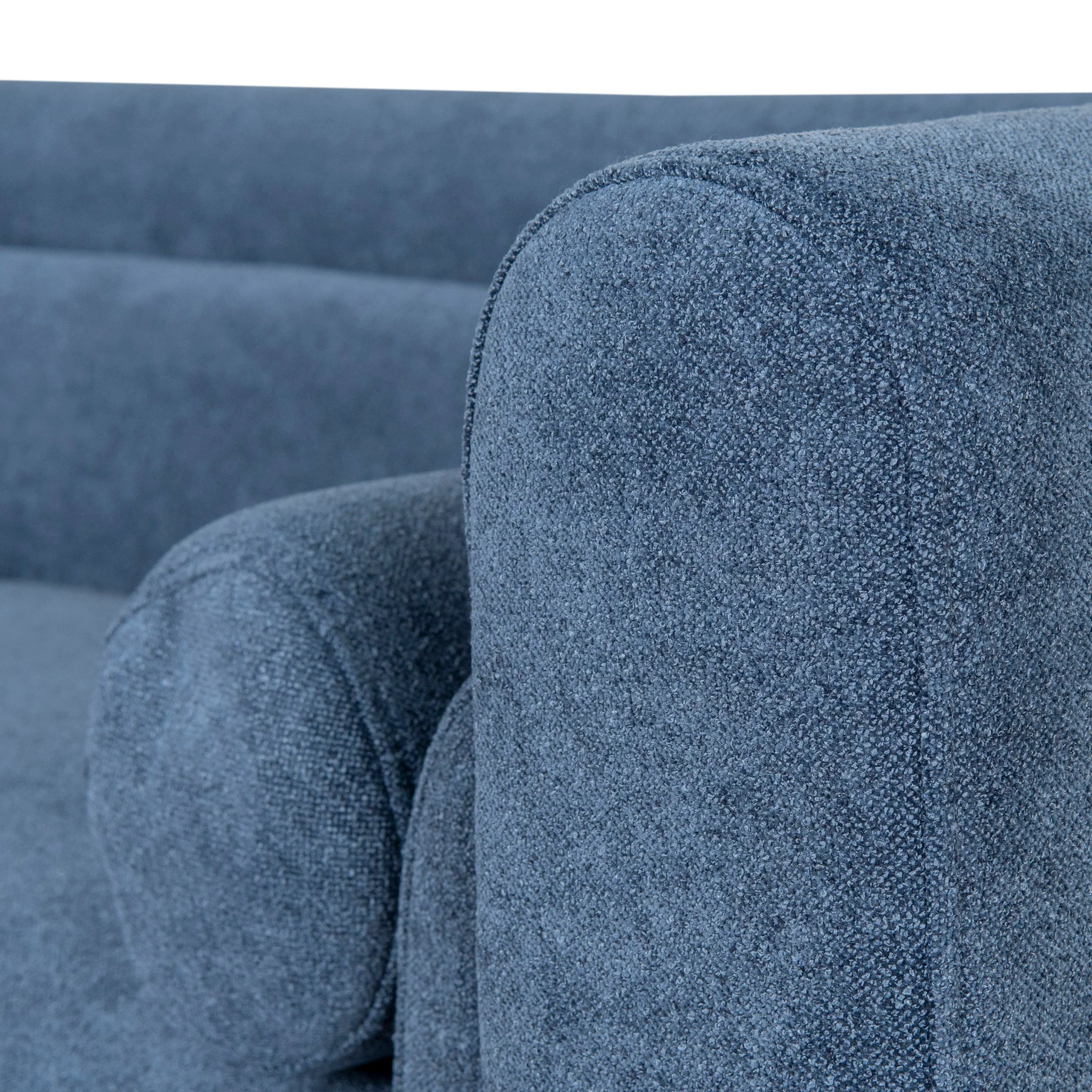 CLC10111-KSO 3 Seater Fabric Sofa - Navy Blue - Image 8