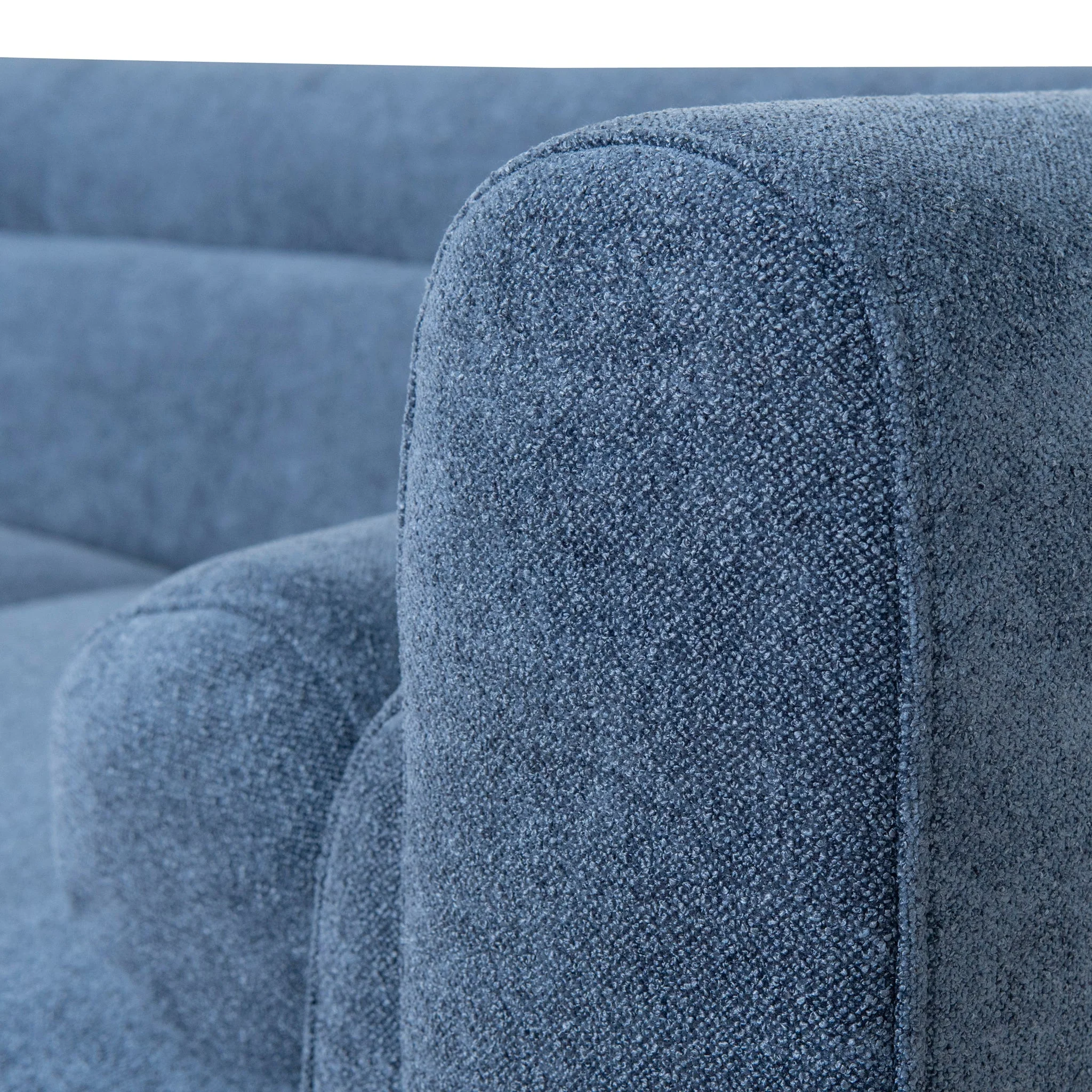 CLC10110-KSO 2 Seater Fabric Sofa - Navy Blue - Image 12