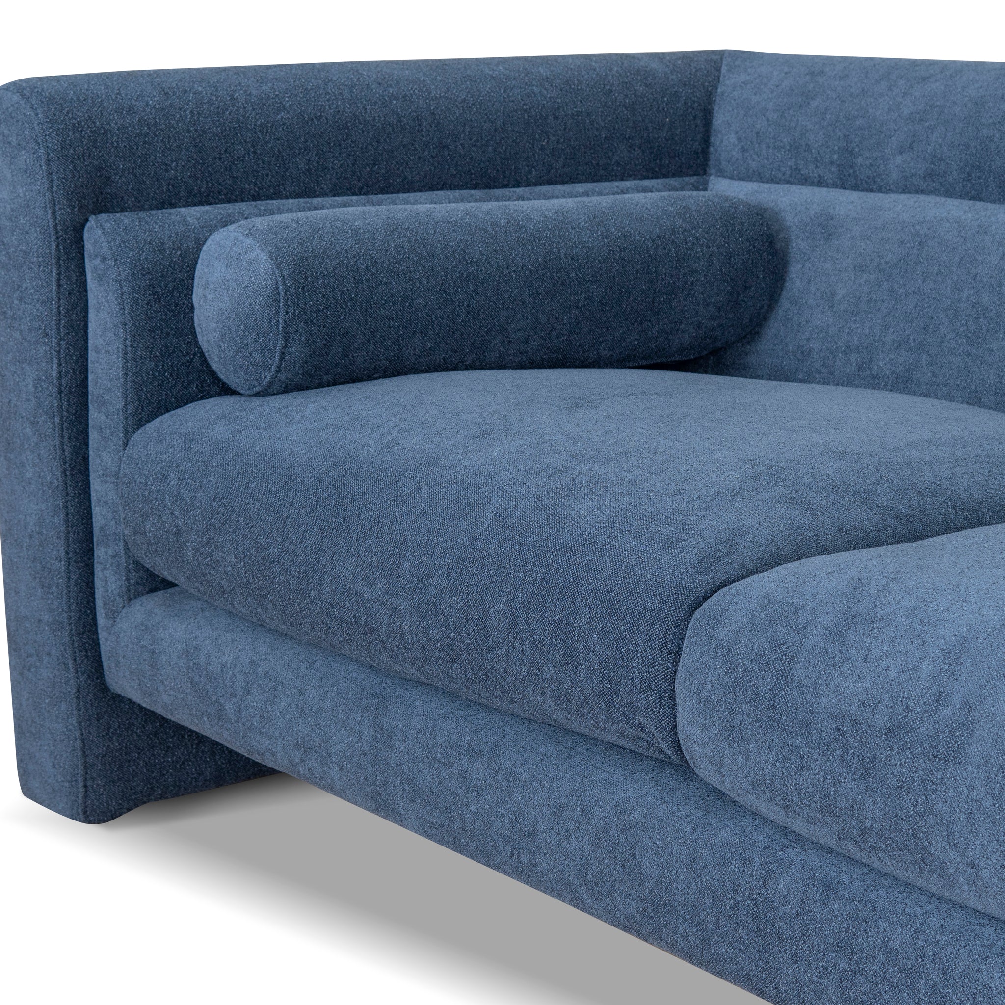 CLC10110-KSO 2 Seater Fabric Sofa - Navy Blue - Image 8