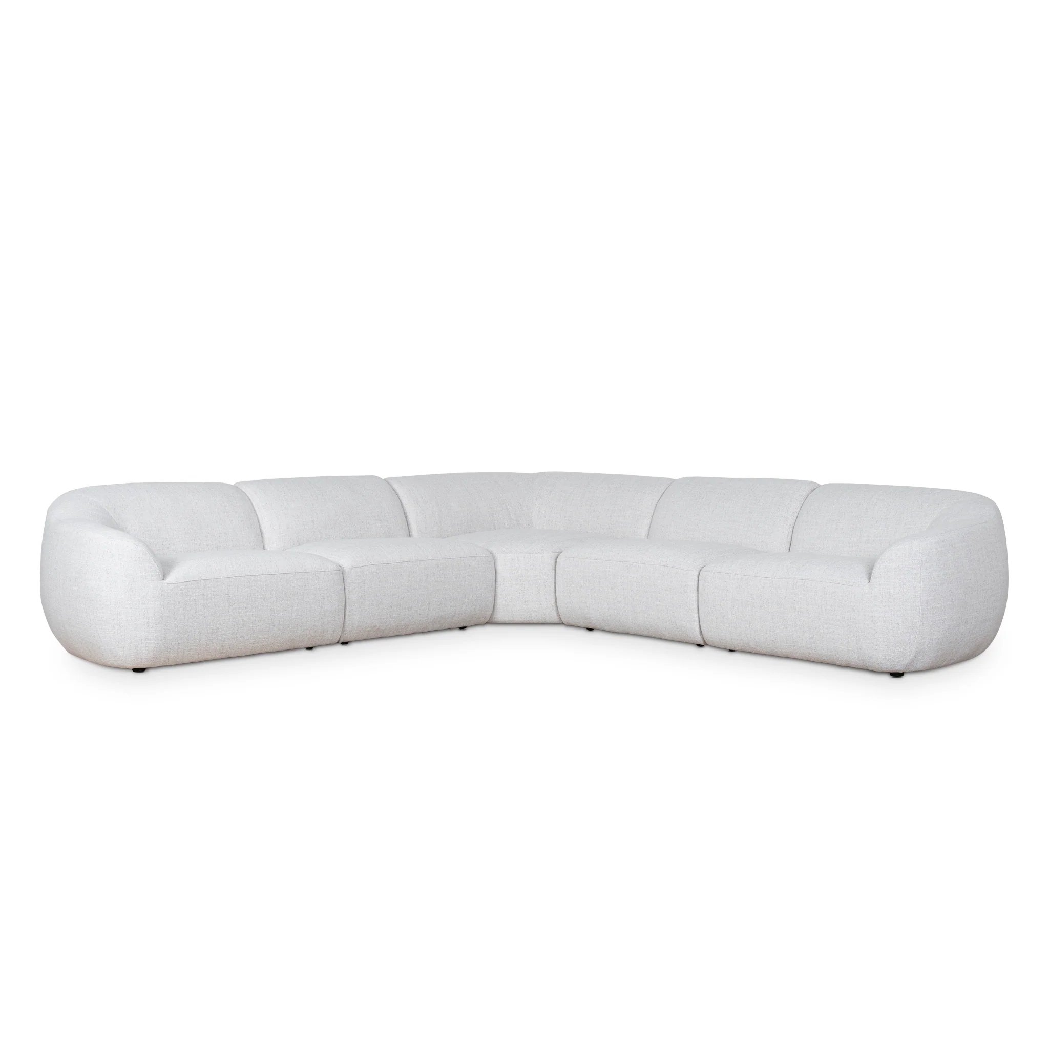 CLC10112-KSO Corner Fabric Sofa - Silver Grey - Image 2